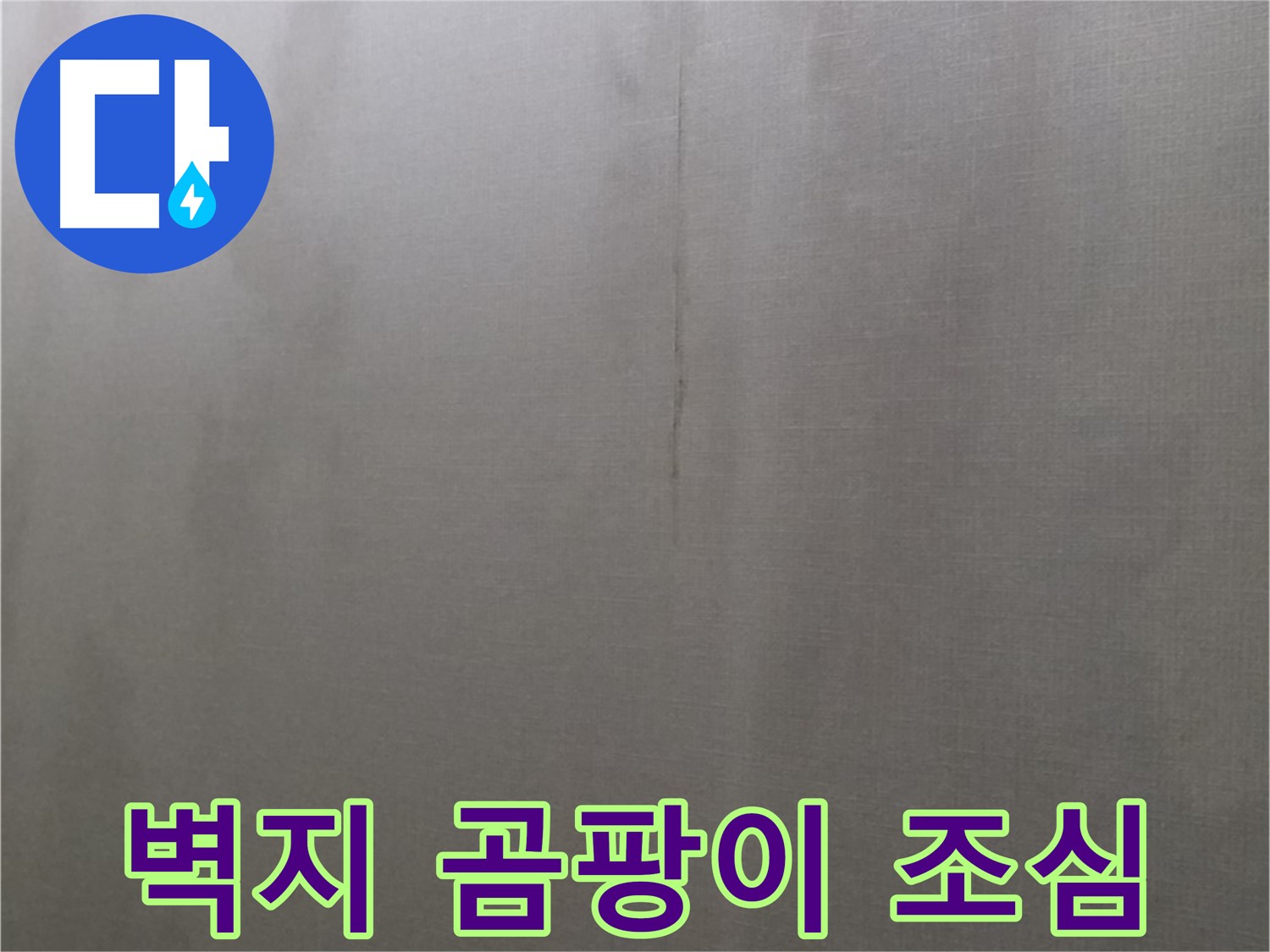 미아동 다솜빌라 천장 누수 - 젖은 벽지와 곰팡이 발생 주의