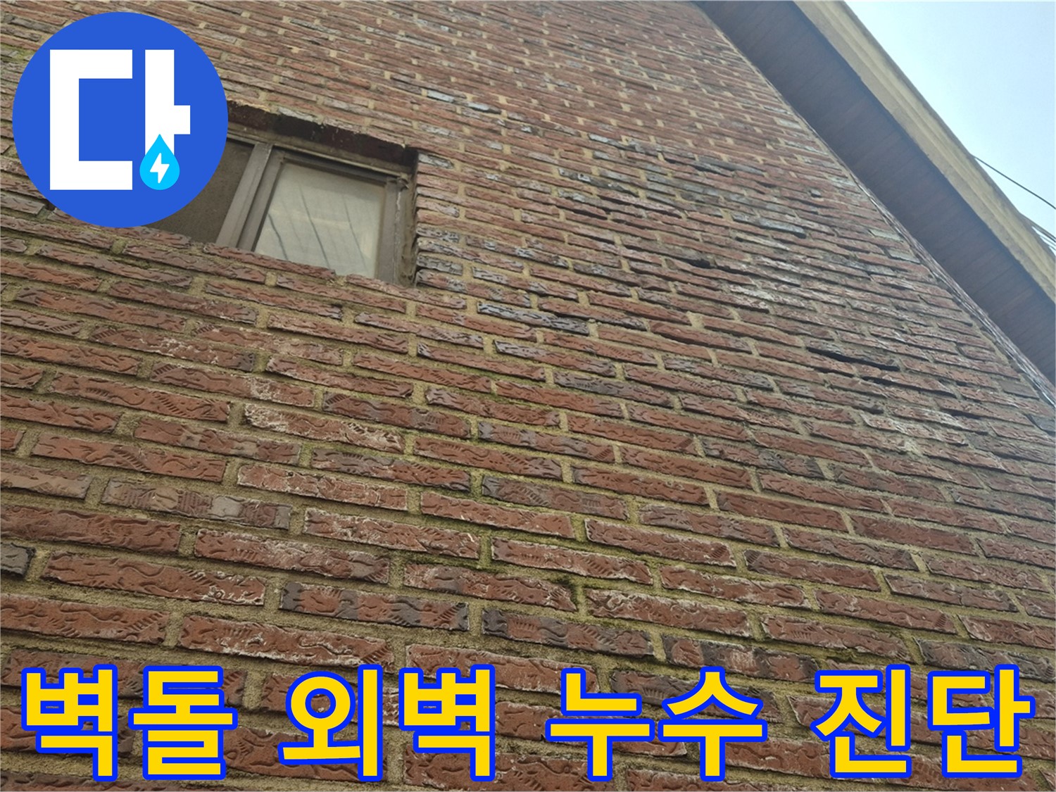 마포구 합정동 현대빌라 - 벽돌 외벽 누수 가능성 진단 작업