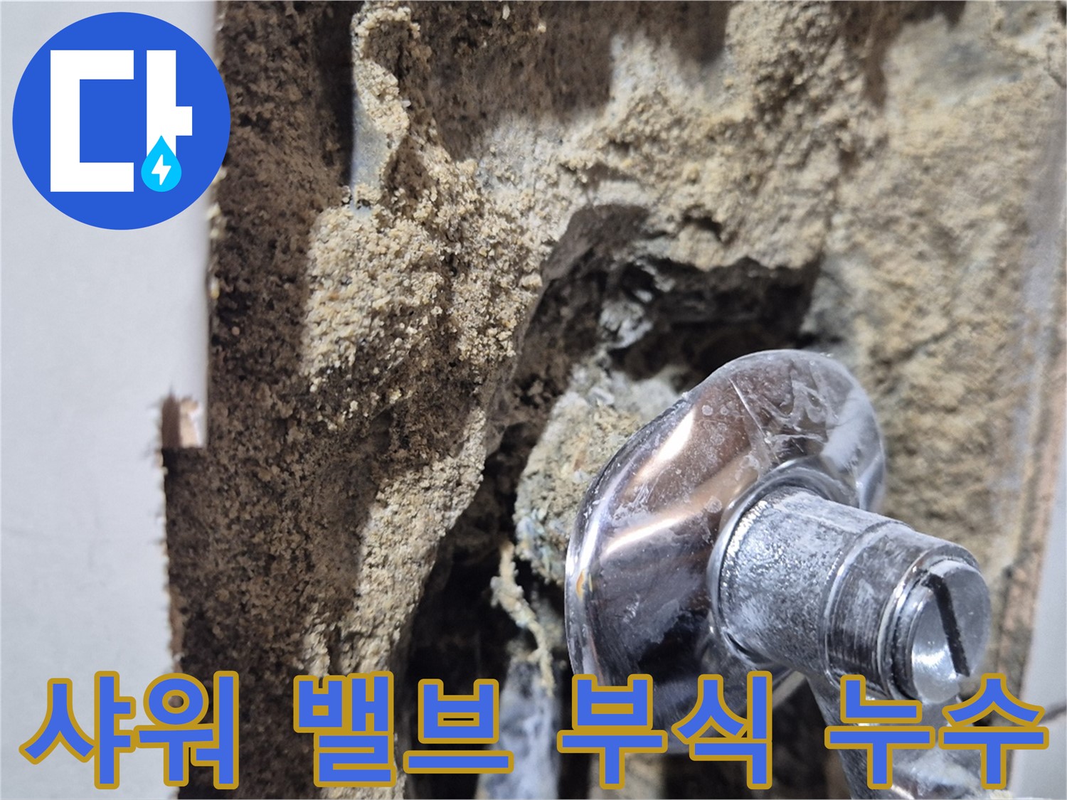 합정동 현대빌라 - 벽 속 샤워 밸브 부식으로 인한 긴급 누수 해결