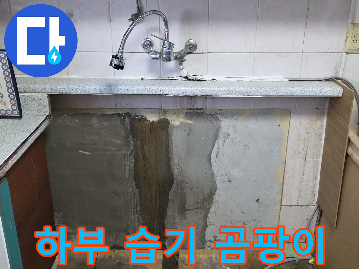 남양주시 진건읍 싱크대 누수 - 하부 습기와 곰팡이 발생 원인 진단