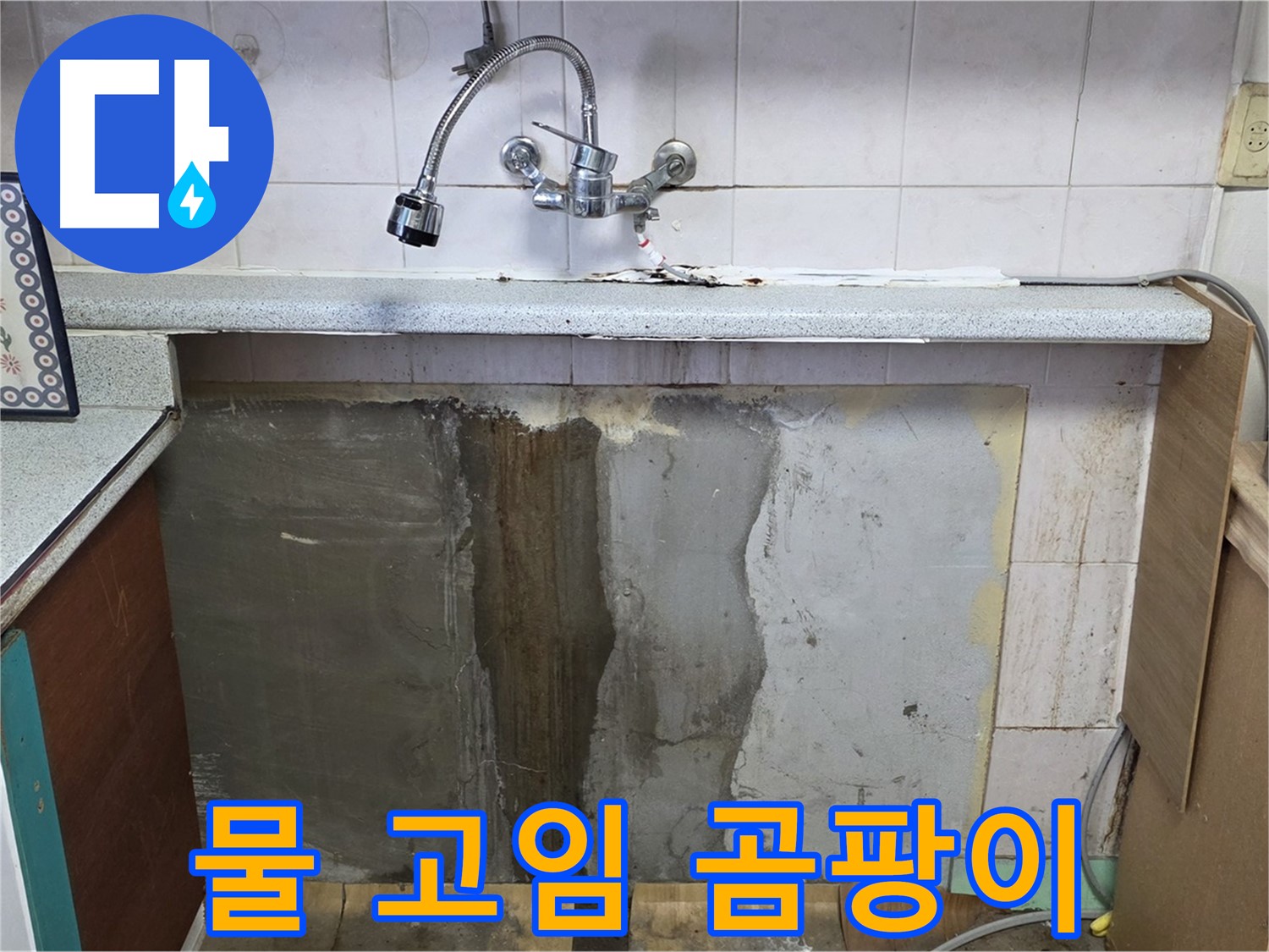 진건읍 싱크대 누수 - 하부 물 고임, 곰팡이 번식 위험