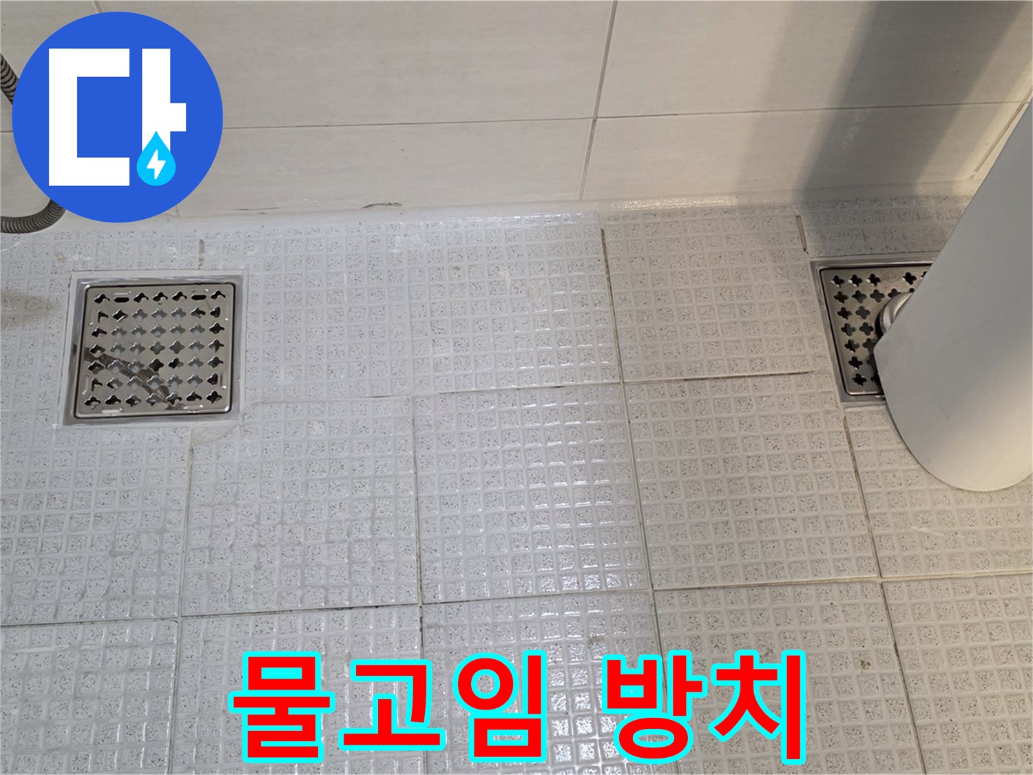 과천 문원동 욕실 - 배수구 주변 물고임, 누수 가능성을 의심하고 방치하지 마세요