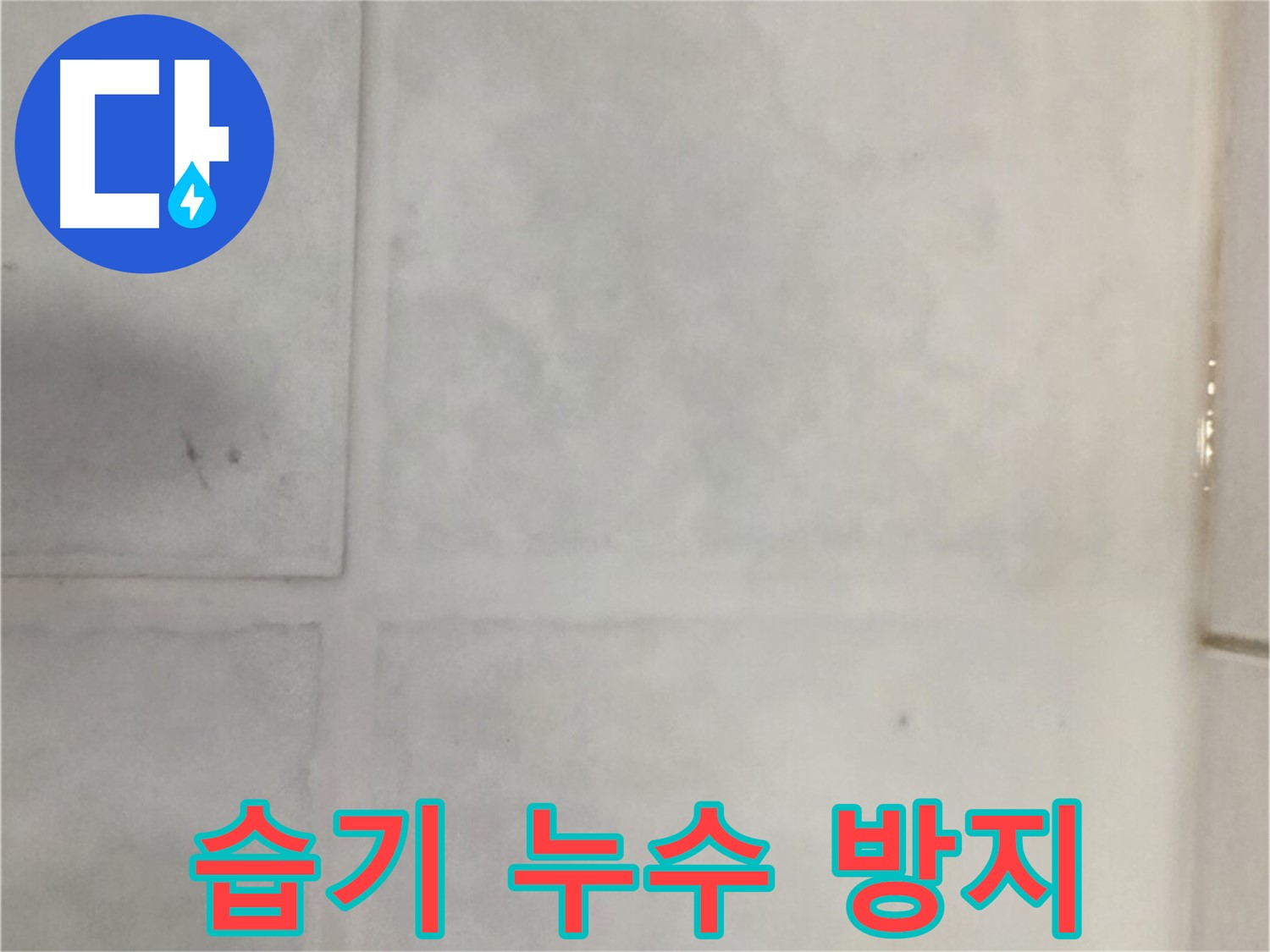 과천 문원동 누수 - 습한 환경 타일 누수, 완벽 방습 시공 및 환기 개선