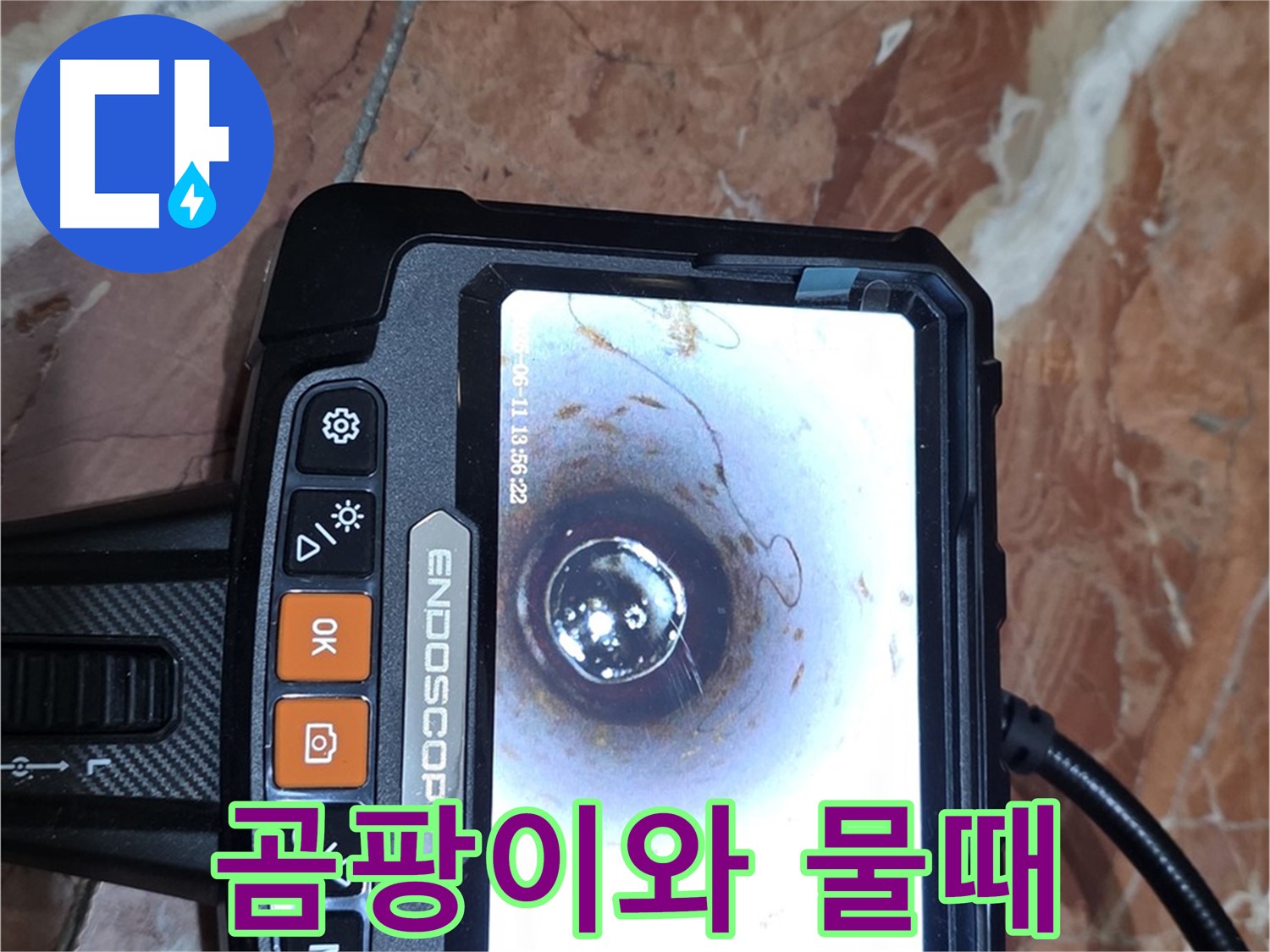 서울 서초구 방배2동 빌라 누수 - 배관 내시경으로 곰팡이와 물때 확인