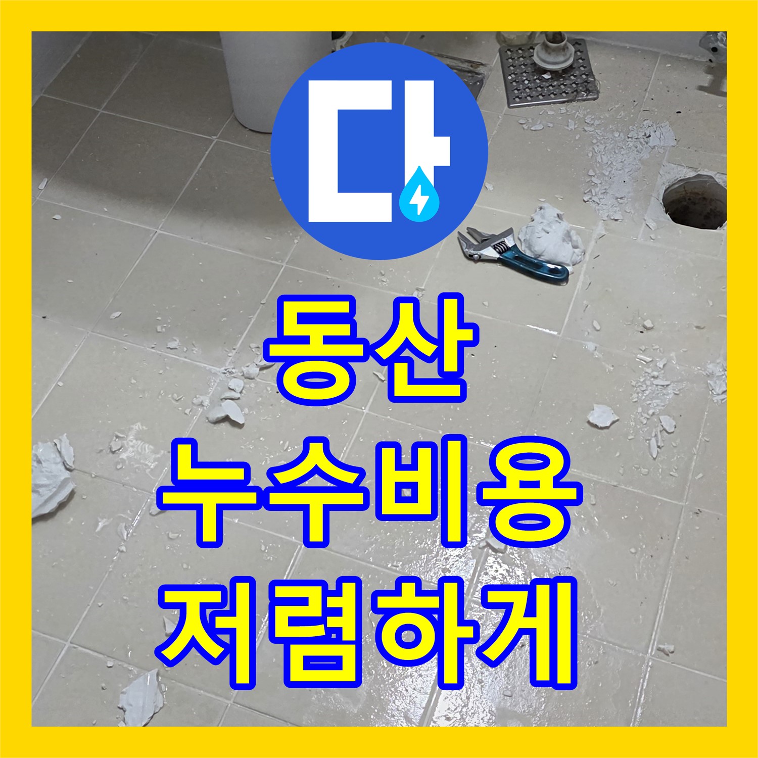 젖은 현관, 합리적인 누수탐지비용, 고양 동산에서 해결