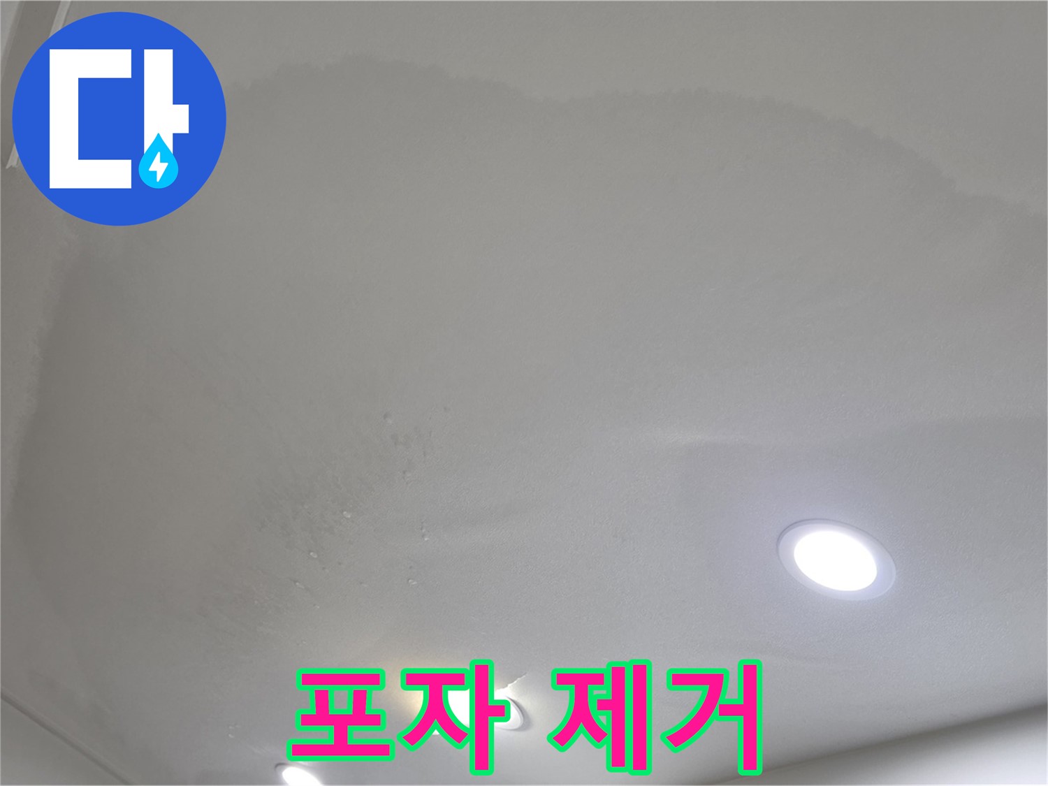 삼숭동 누수 탐지 - 곰팡이 천장 - 포자 제거