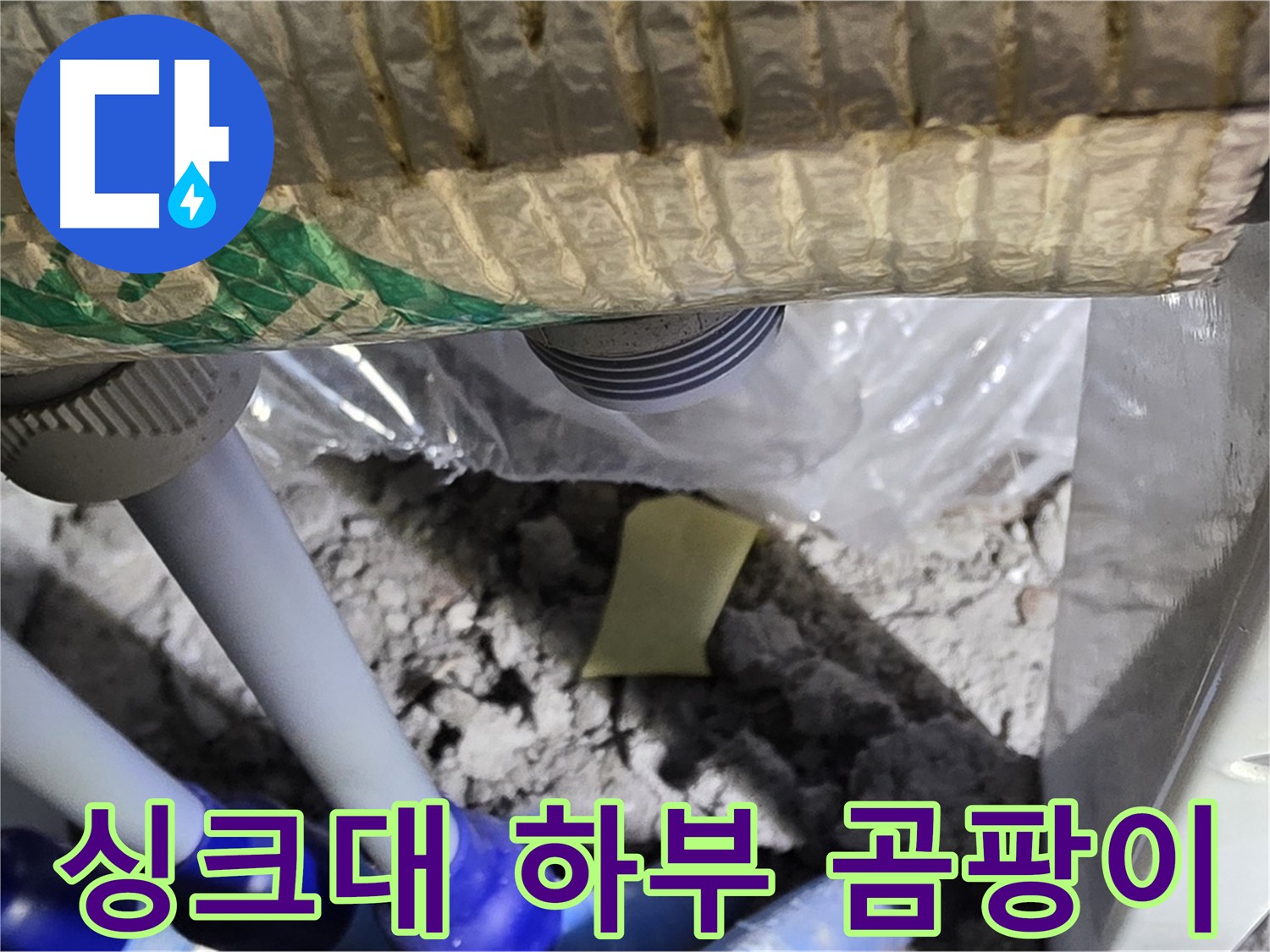 싱크대 하부 - 곰팡이 발생 주의
