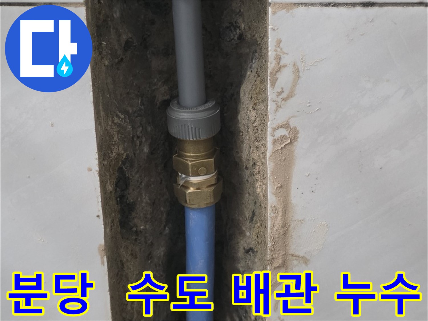 분당 쇳골 - 낡은 수도 배관 누수 완벽하게 해결 완료