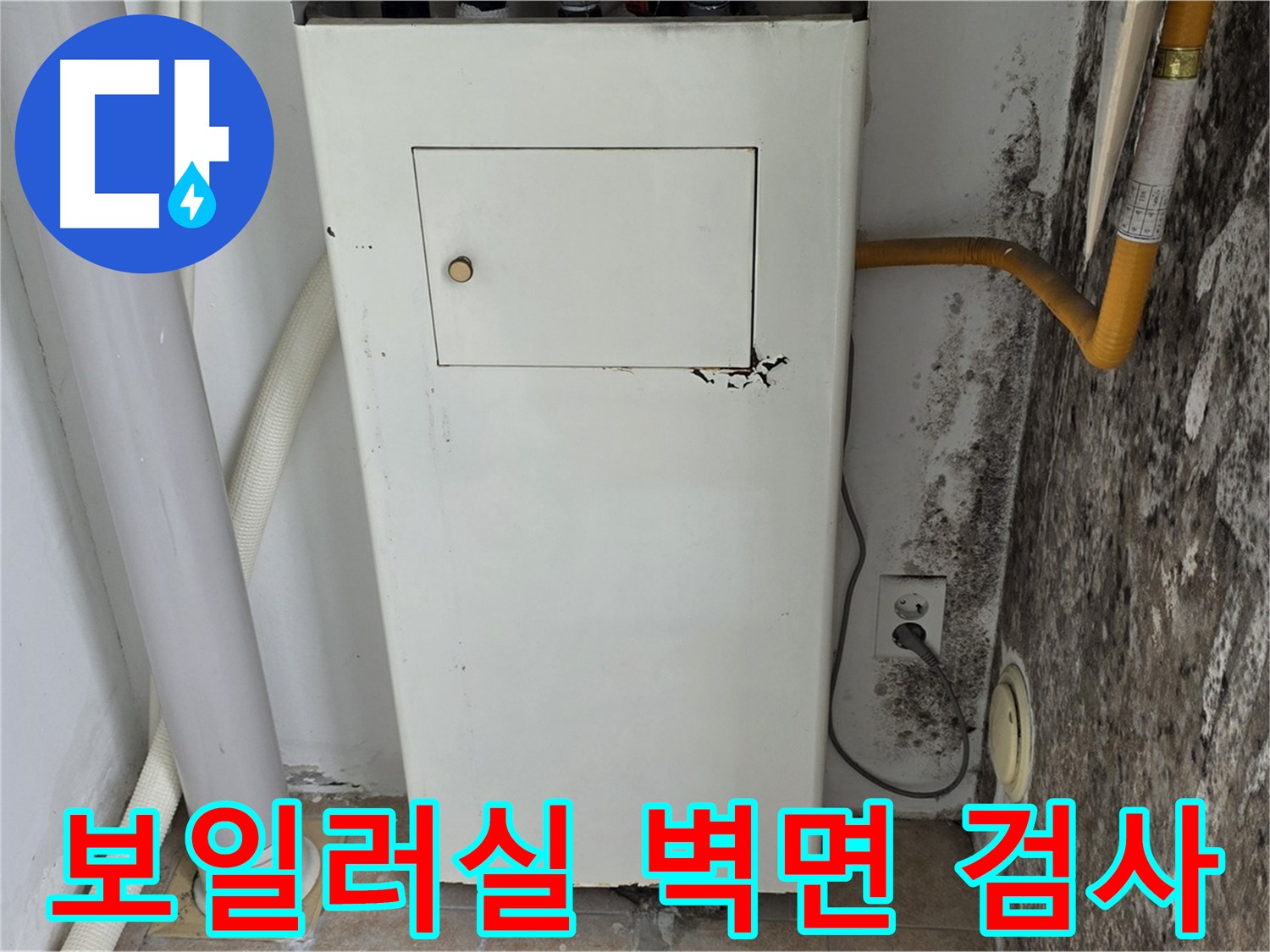 길음1동 숭인동 - 곰팡이 핀 보일러실 벽면 누수 탐지 - 누수 전문가의 첨단 장비 활용