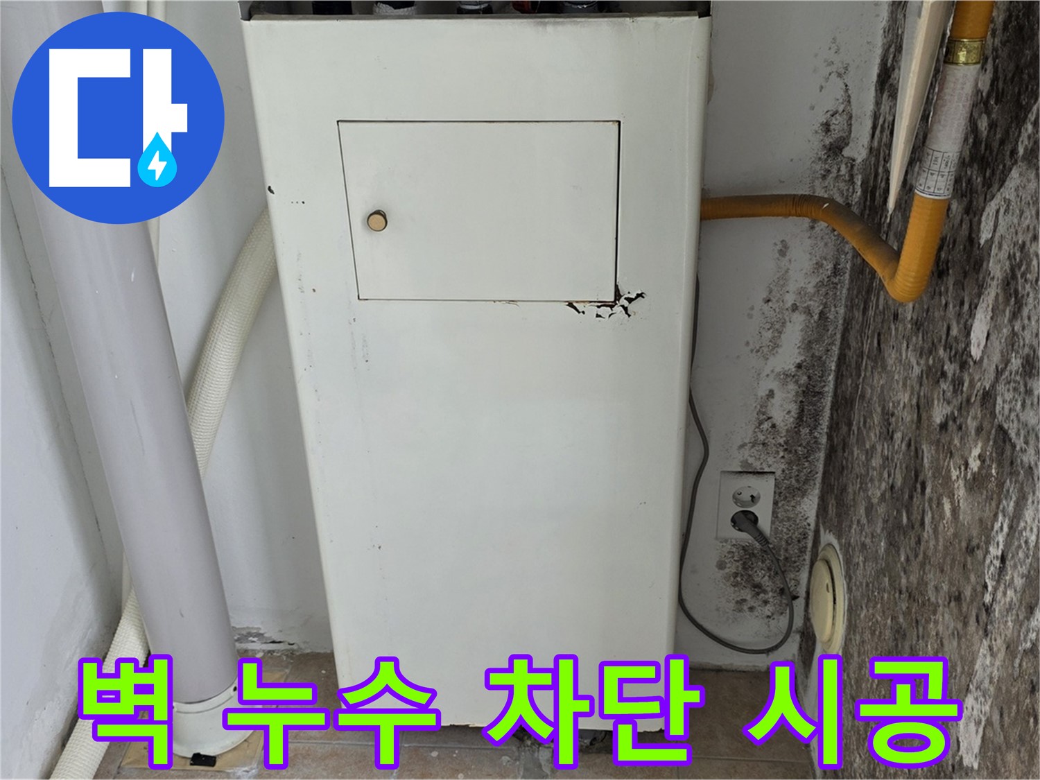 성북구 길음동 숭인로 - 곰팡이 핀 벽의 누수 완벽 차단 시공을 위한 전문가 방문