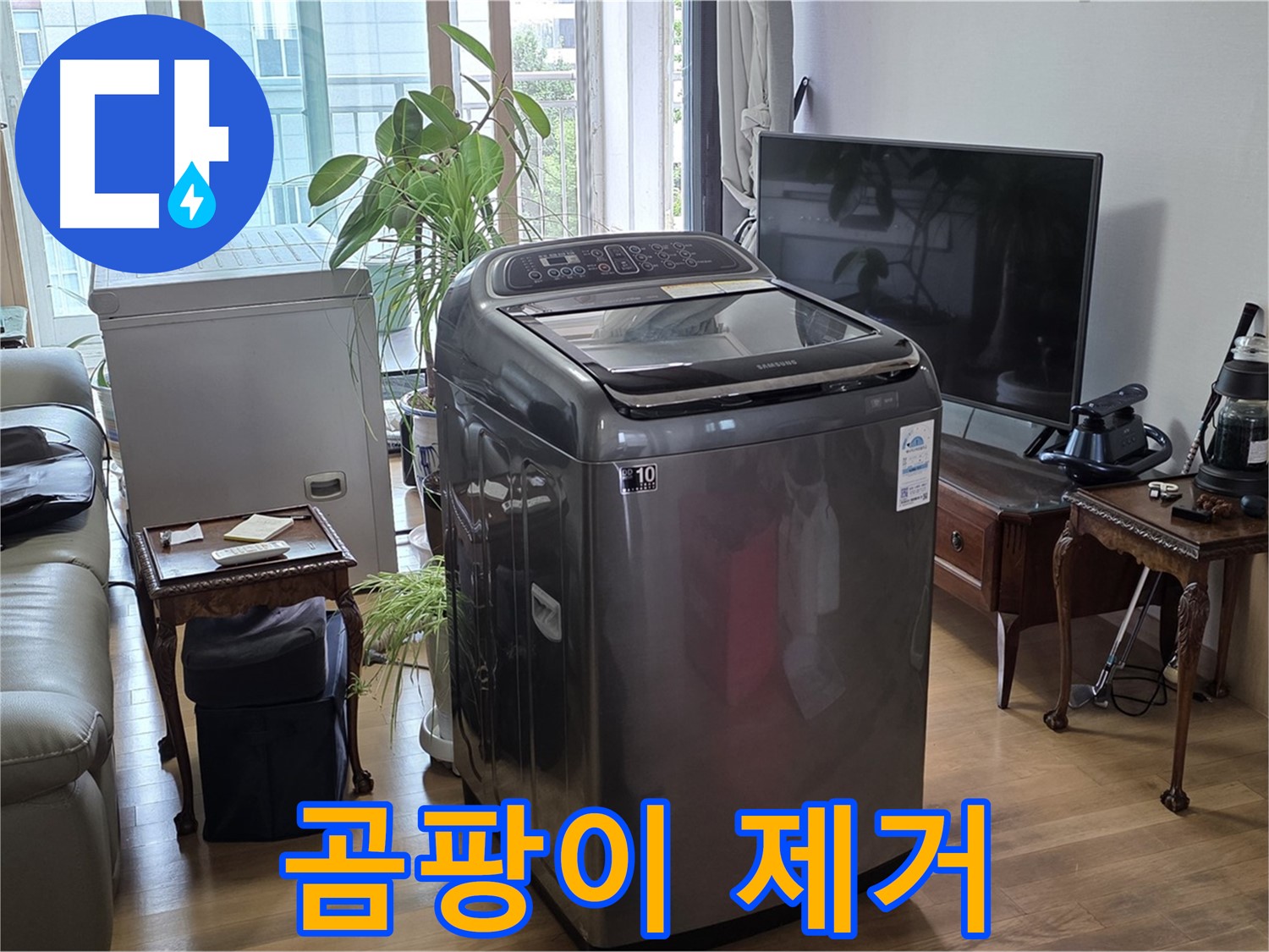 대흥동 세탁기 누수 - 곰팡이 제거까지 한번에 해결
