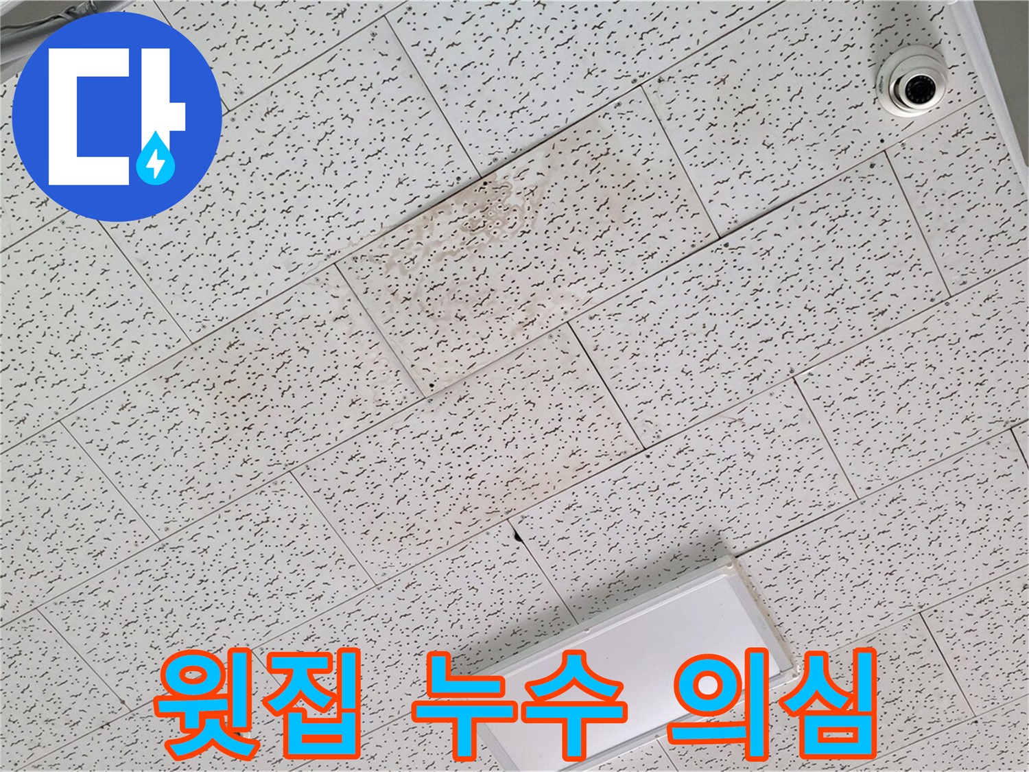 김포 장기동 누수 - 텍스 천장 누수, 윗집 또는 공용 배관 문제 점검