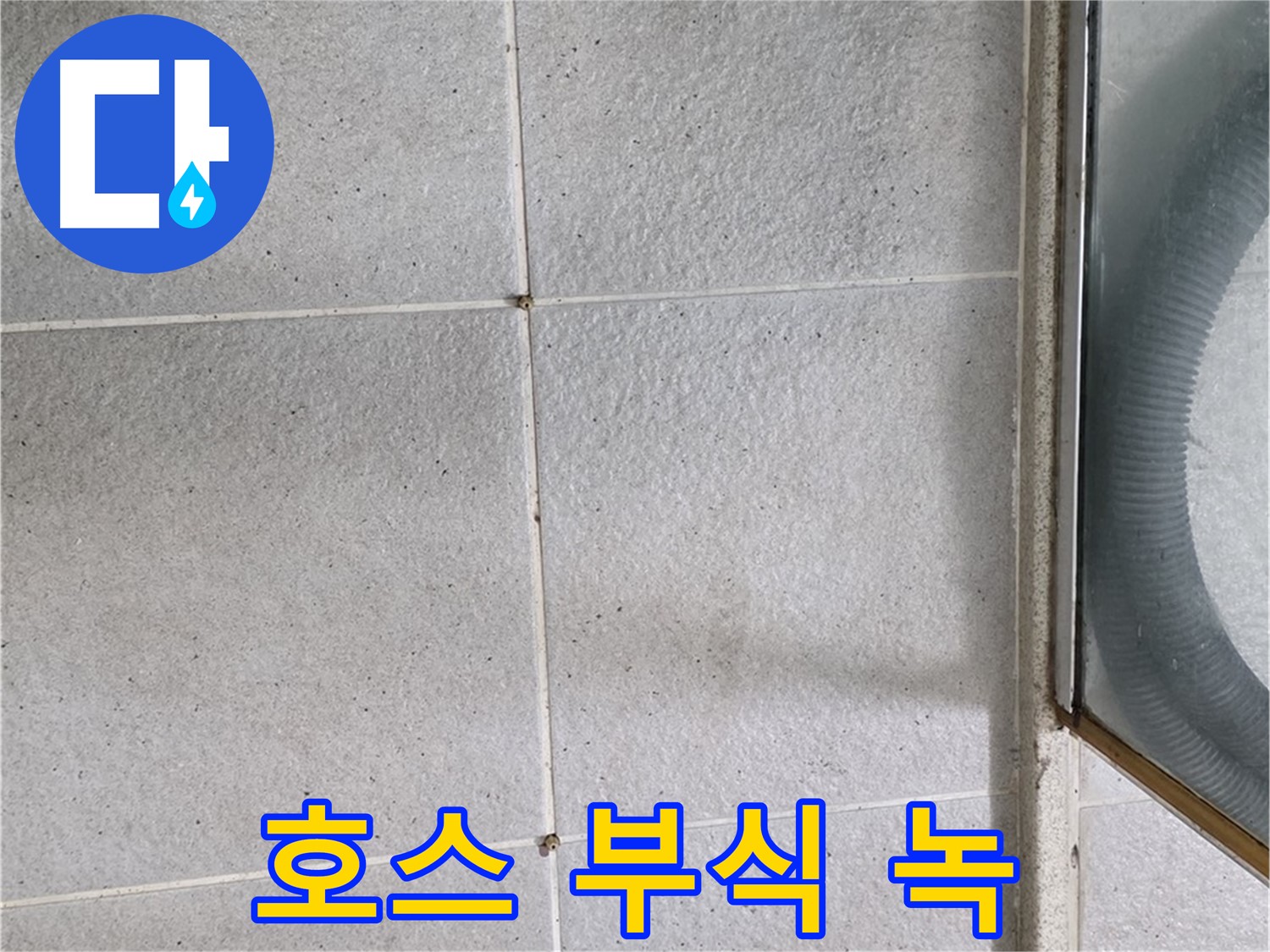 분당구 운중동 욕실 샤워기 호스 연결 부위 - 부식과 녹은 누수의 신호일 수 있습니다.