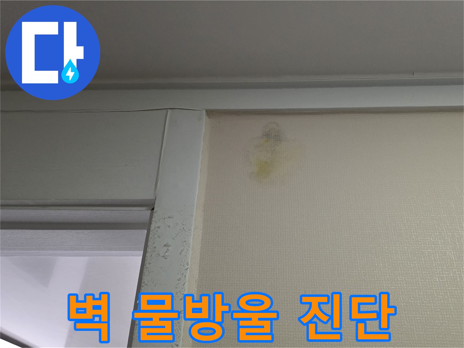 운중동 산운마을 6단지 아파트 - 벽 물방울 누수 초기 증상 확인