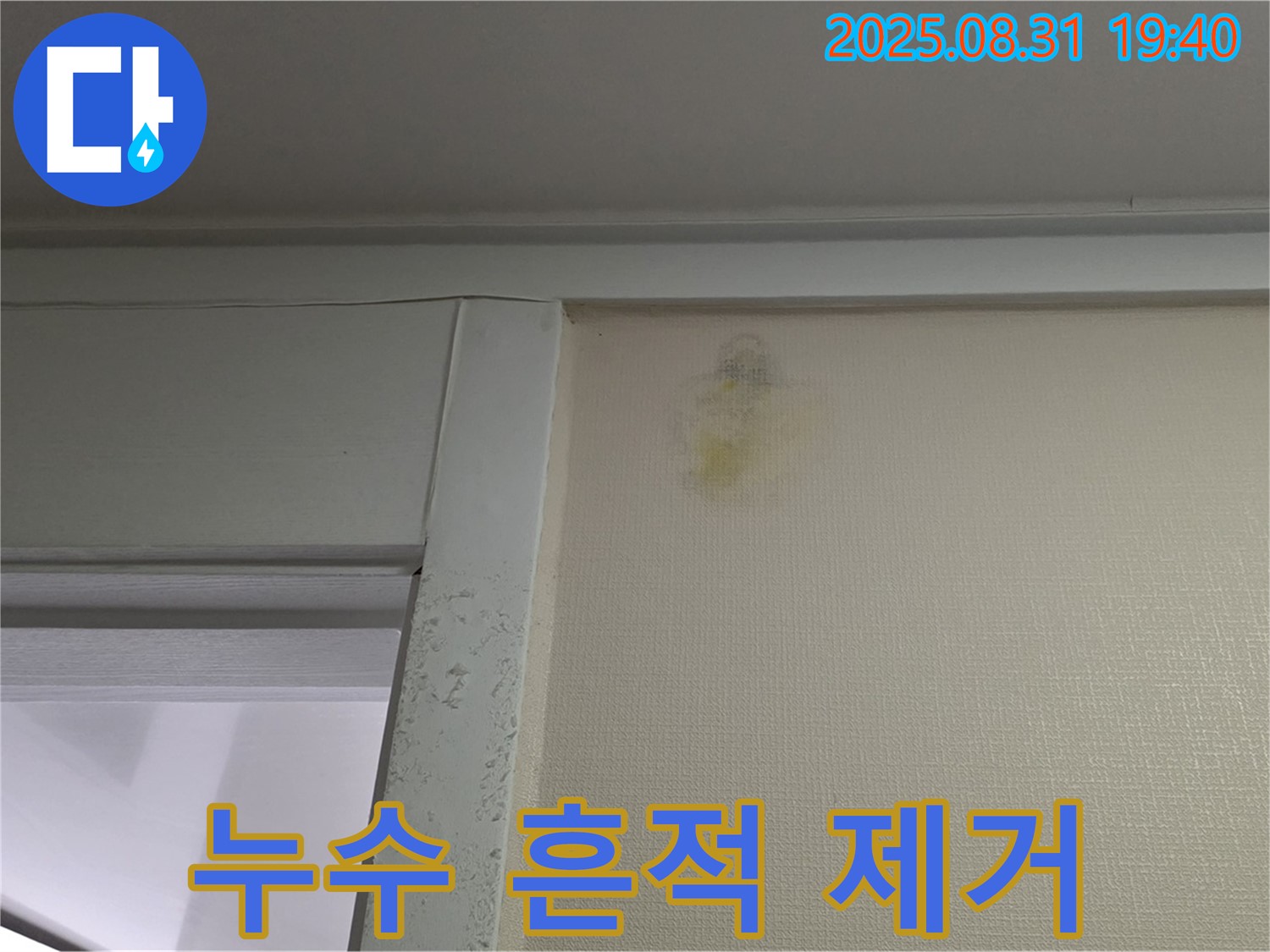 누수 흔적 제거 - 성남 분당구 산운로 누수
