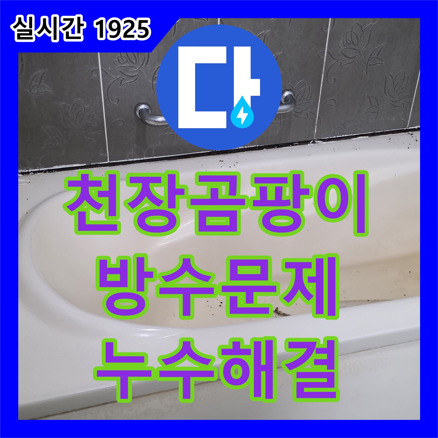 분당 누수전문, 서현동 욕실 천장 곰팡이, 윗집 방수 문제 해결