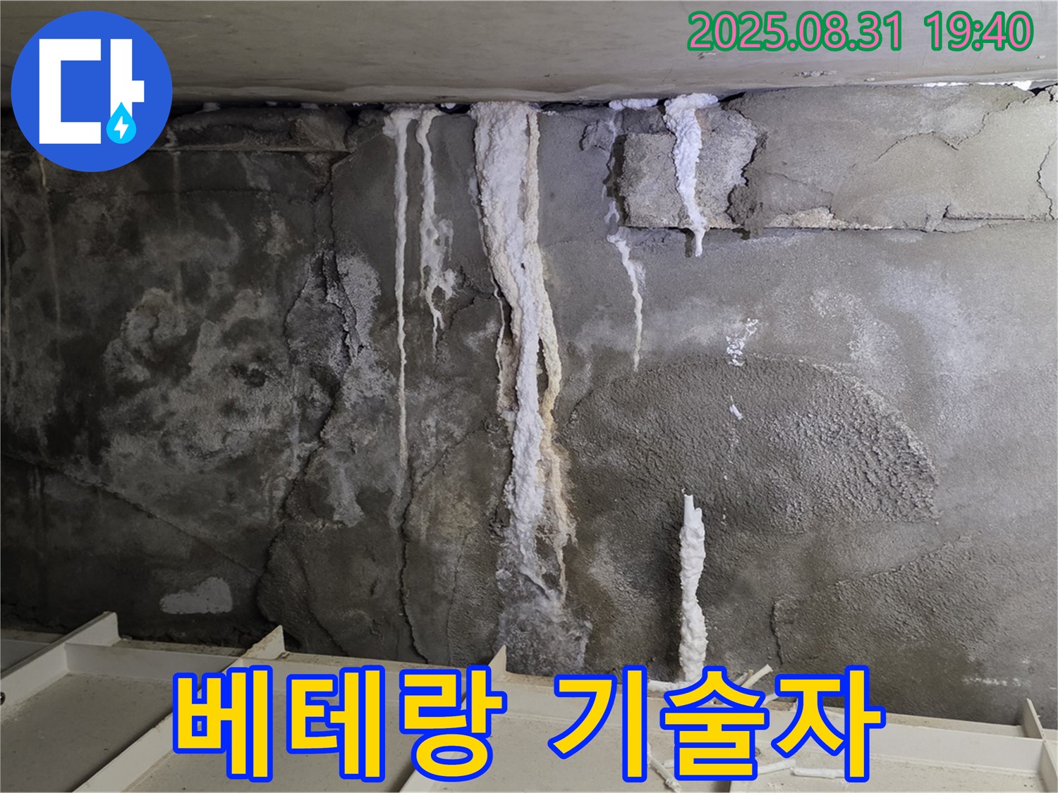 정자동 아파트 지하 주차장 누수 - 베테랑 기술자가 꼼꼼하게 누수 공사를 진행, 안전 확보
