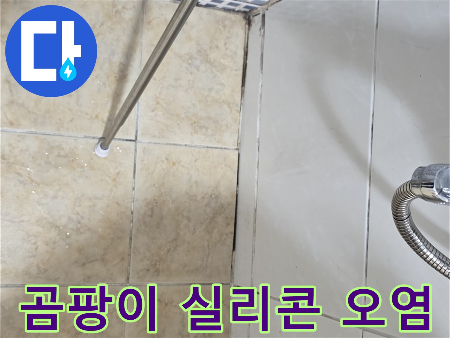 욕실 곰팡이 - 실리콘 오염 - 누수 초기 - 빠른 조치