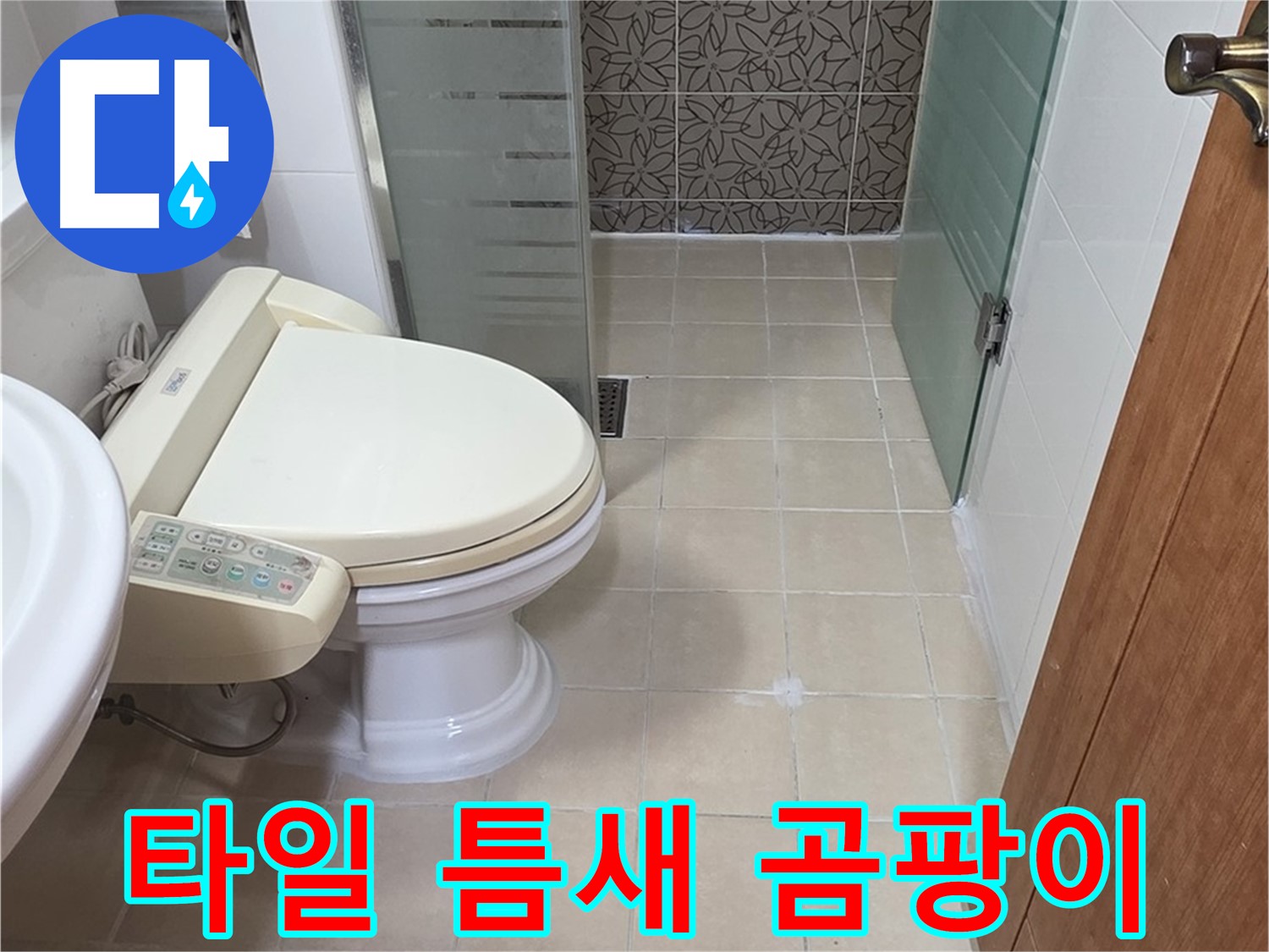 서광아파트 104동 - 변기 뒤 타일 틈새 곰팡이 누수 의심