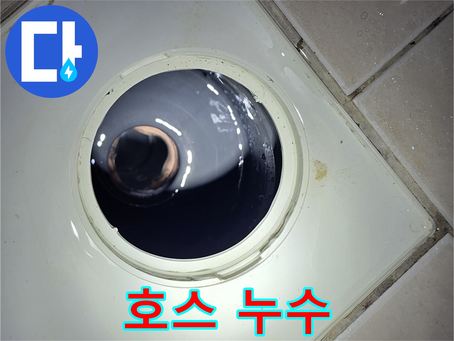양주 백석 서광아파트 세탁기 호스 누수 - 재연결, 누수 해결