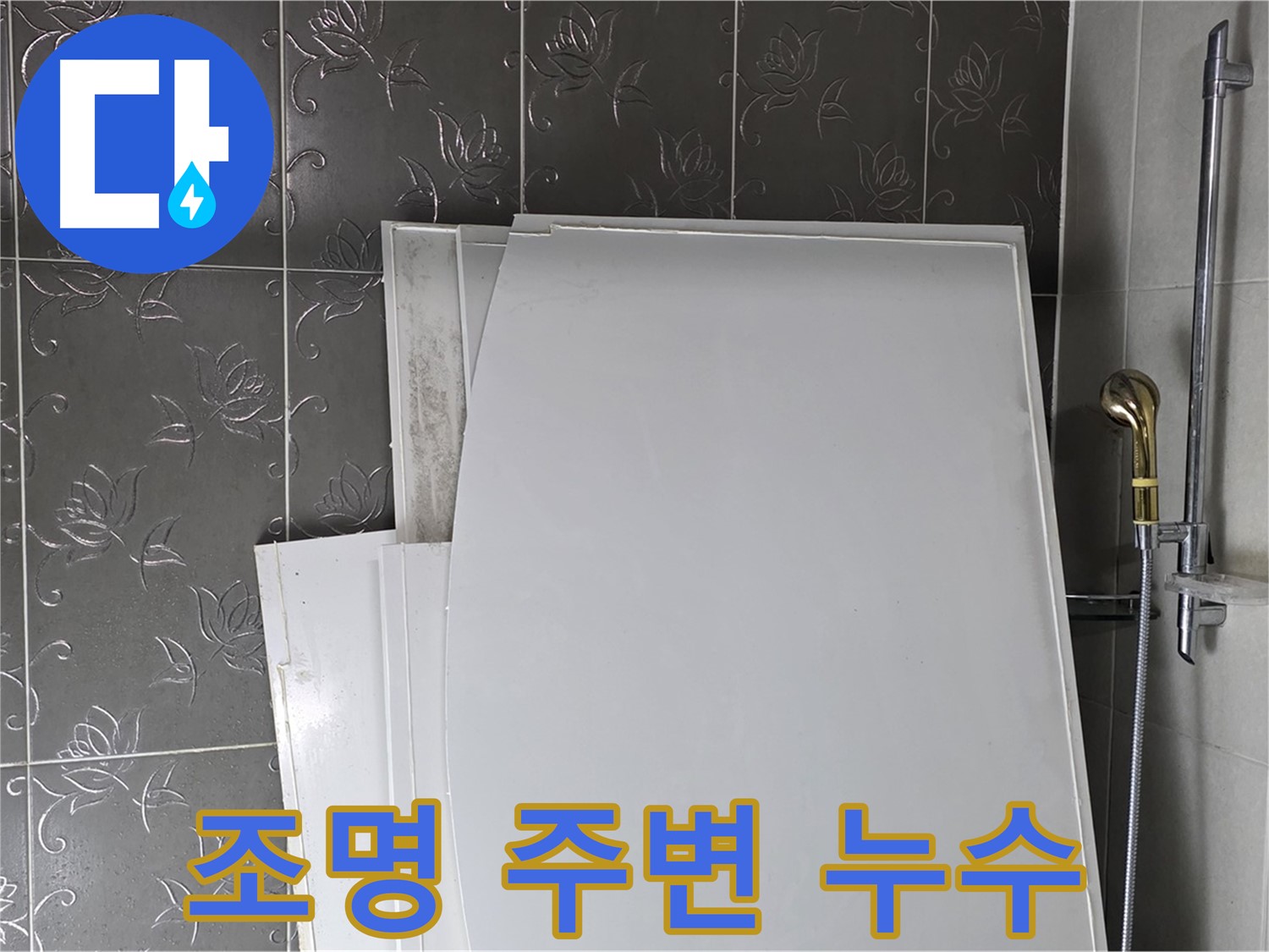 분당 산운로 121 욕실 - 조명 주변 누수, 천장 누수 의심 - 신속한 점검 필요