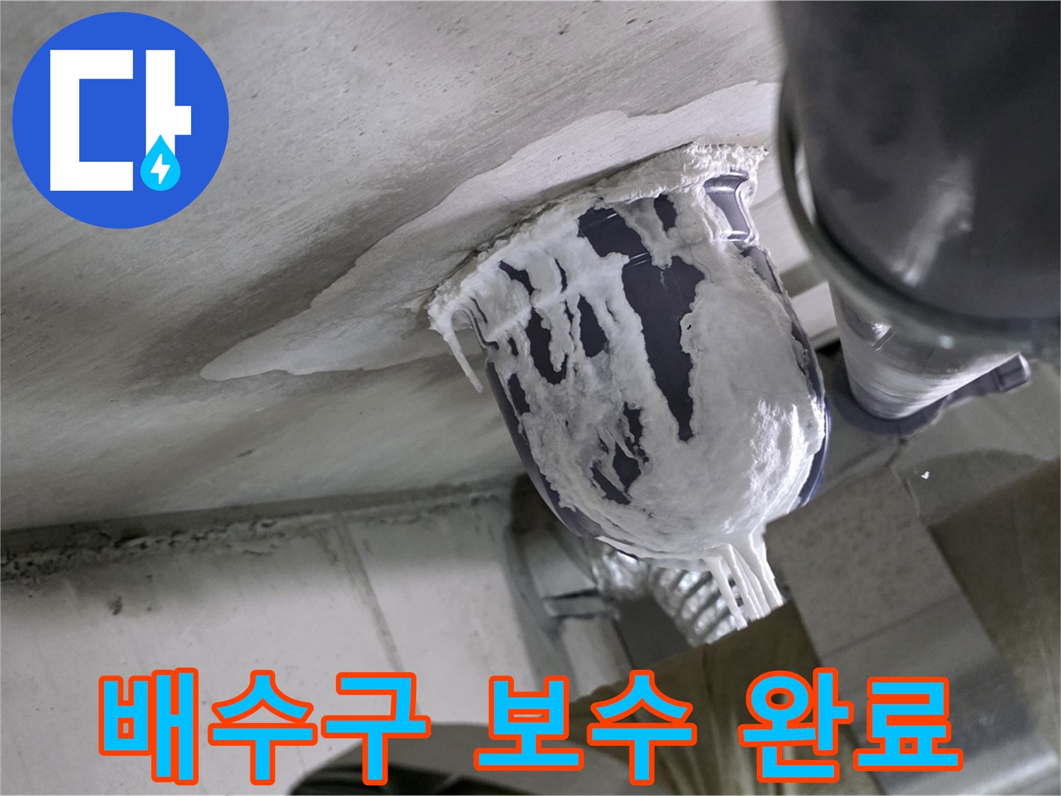 분당 운중동 산운마을 - 꼼꼼한 배수구 보수로 누수 완벽 해결 완료