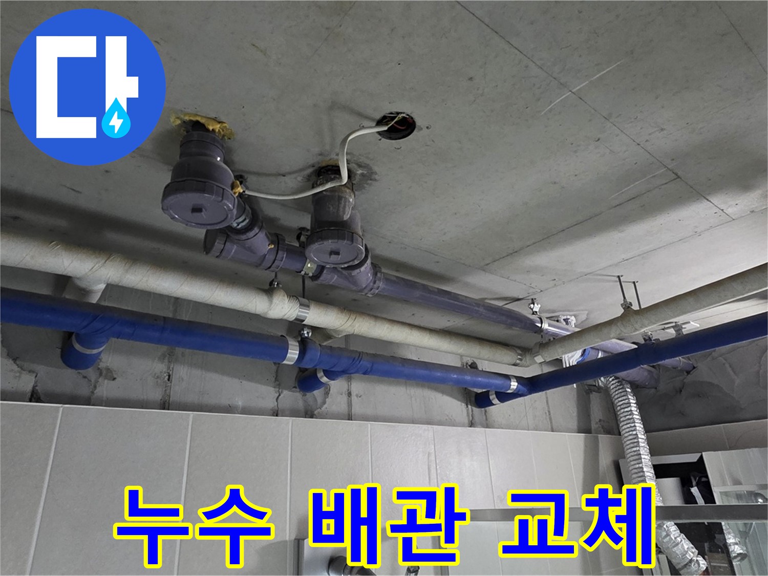 분당 운중동 산운마을 누수 - 누수 배관을 신속하게 교체하여 누수 문제를 해결했습니다.