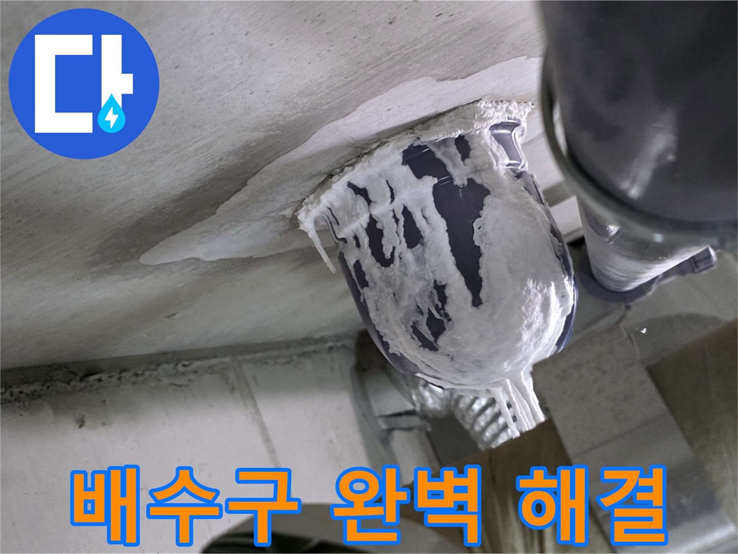 분당 운중동 산운마을 - 배수구 누수, 완벽하게 해결 완료