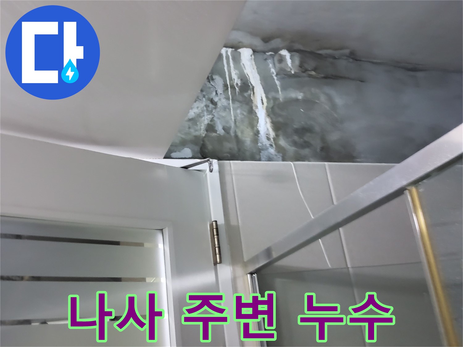 분당 운중동 아파트 샤워부스 고정 나사 주변 누수 발생 - 전문적인 누수 해결 과정