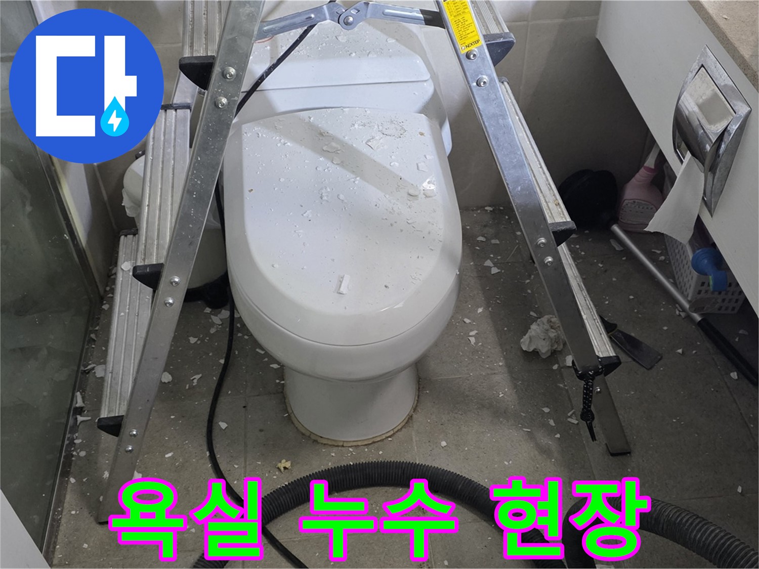 분당 운중동 아파트 욕실 누수 - 전문 장비로 정확하게 누수 위치를 탐지하고 해결하는 과정입니다.