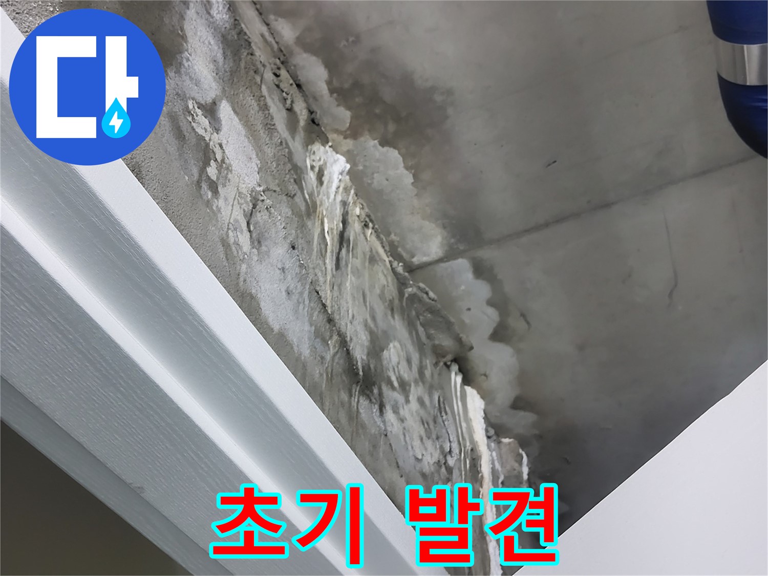 분당 운중동 - 콘크리트 벽 누수 - 석회수 - 초기 발견이 중요