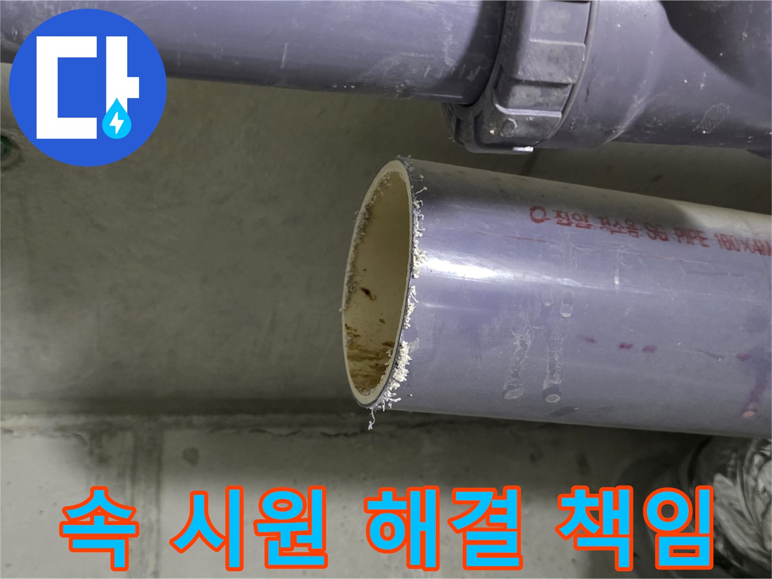 운중동 누수 현장 - 고객에게 누수 문제 해결 과정을 친절하게 설명하는 전문가 - 속 시원하게 해결해 드리고 확실하게 책임지겠습니다!