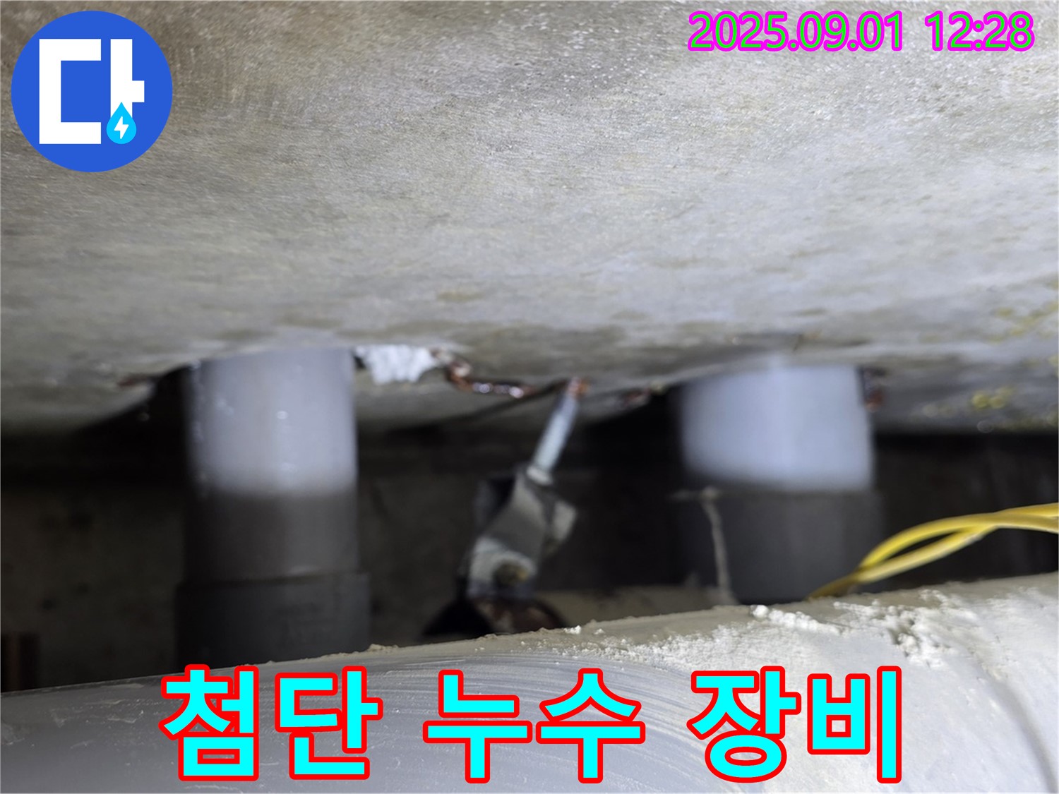 능동 누수 현장에서 첨단 누수 장비를 사용하는 모습 - 정확한 탐지를 위한 필수 장비입니다.