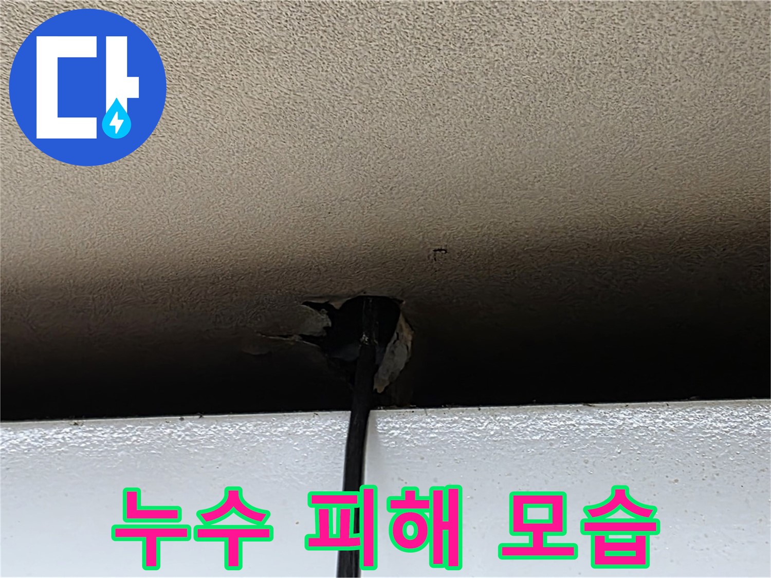 동대문구 장안동 누수 - 천장 누수로 인한 피해 모습 상세 촬영
