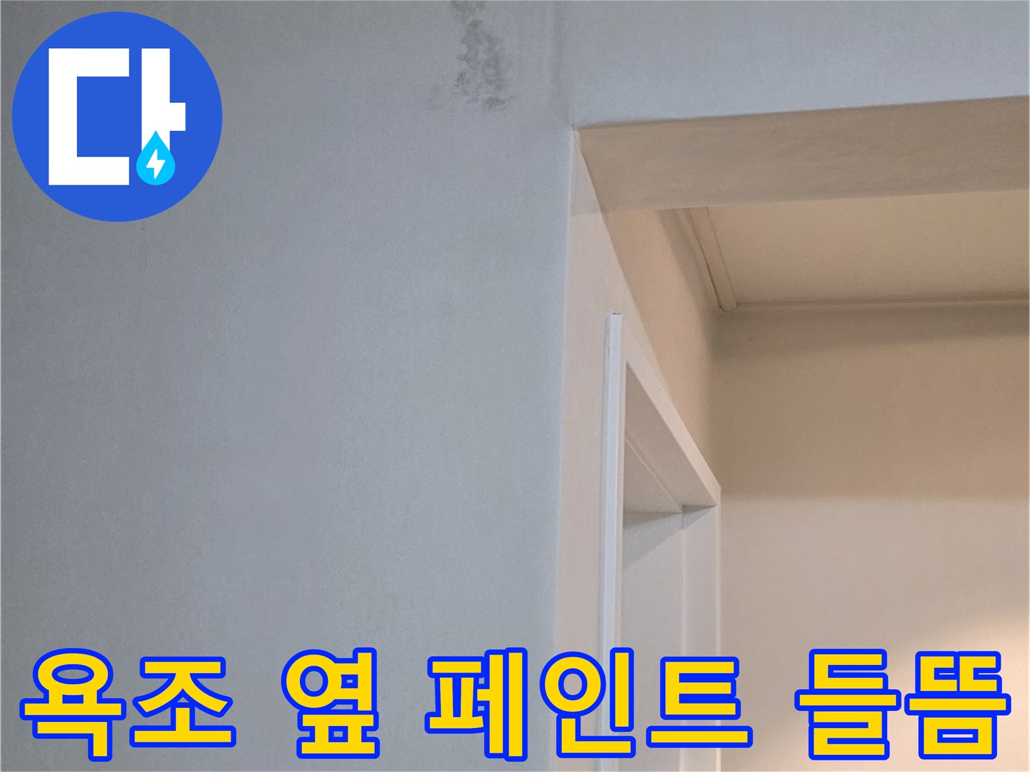 포천 일동 기산리 아파트 욕조 옆 벽면 페인트 들뜸 - 누수 가능성 진단 및 신속한 해결