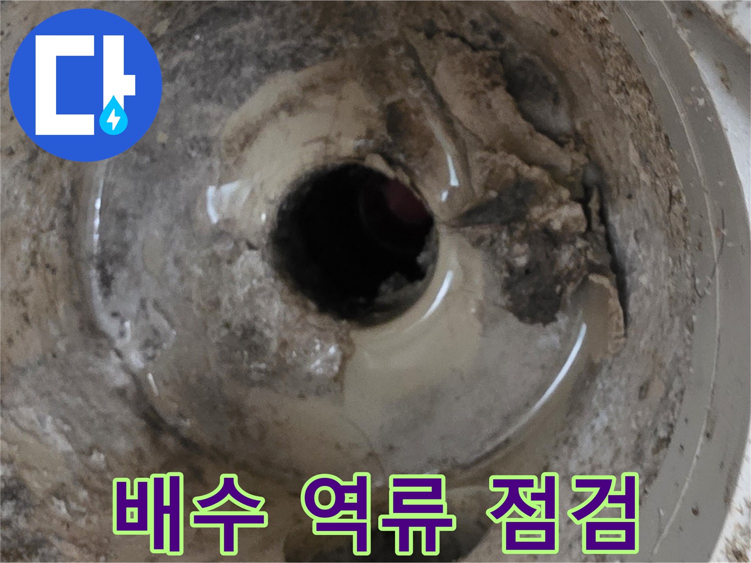 포천시 일동면 기산베스트빌 아파트 - 베란다 배수구 물 역류, 긴급 점검 필요!