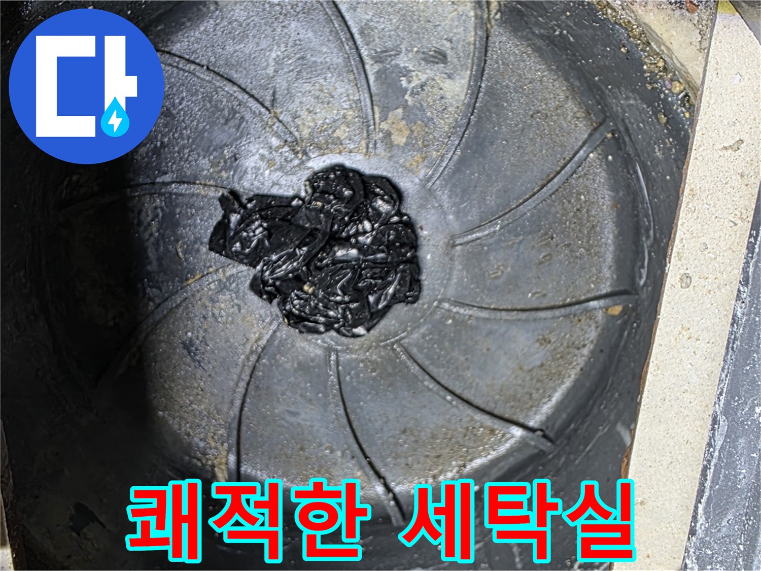 곰팡이 찌꺼기 제거 - 쾌적한 세탁실 완성!