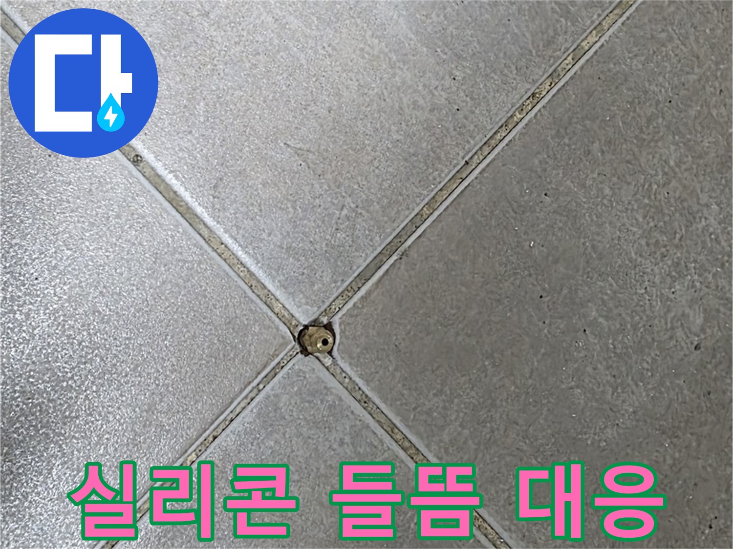양주 옥정 율정마을 13단지 아파트 타일 틈새 실리콘 들뜸 - 누수 초기 대응 과정입니다.