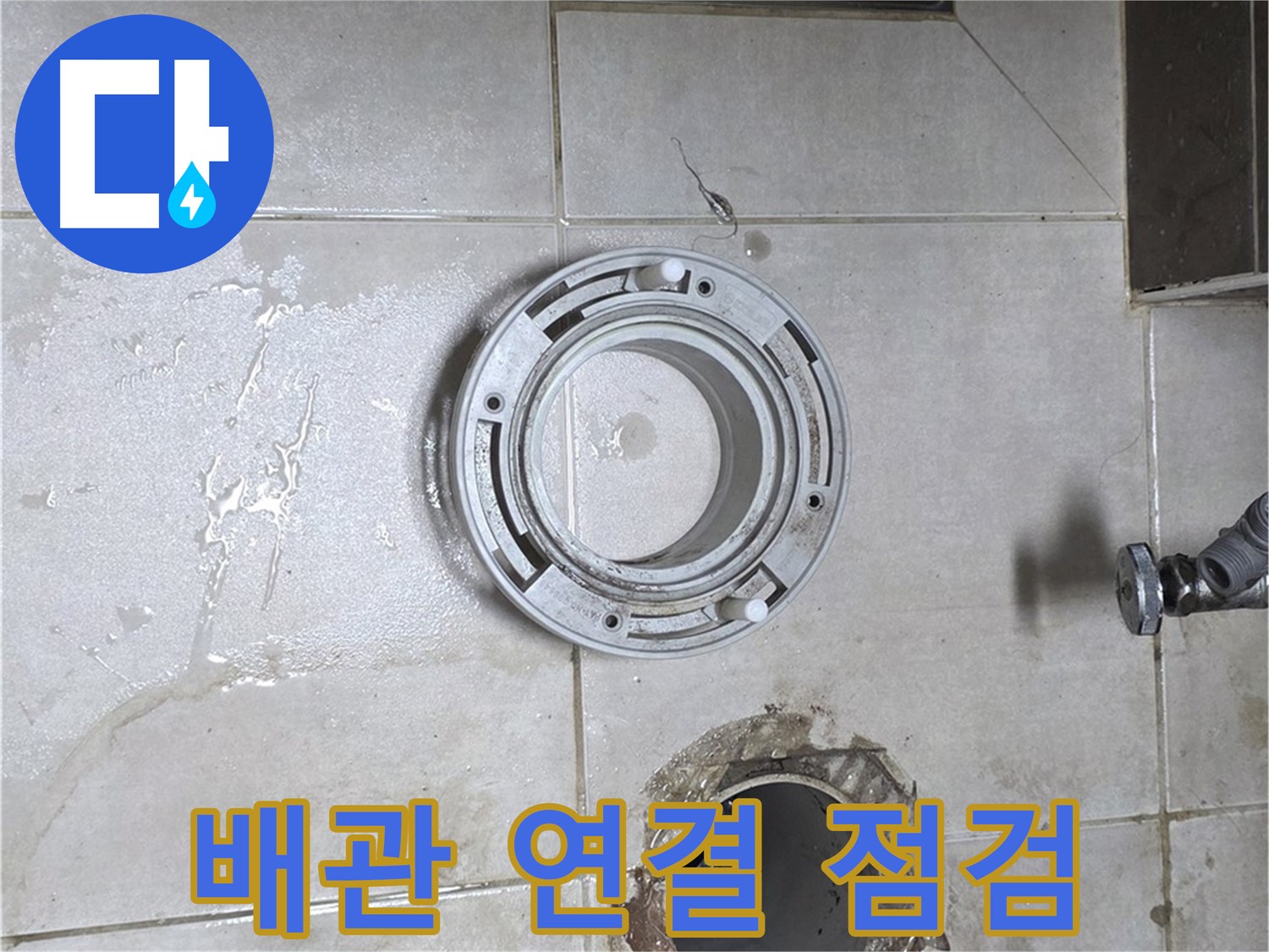양주 옥정 율정마을 아파트 변기 하수구 누수 - 배관 연결 상태 꼼꼼 점검