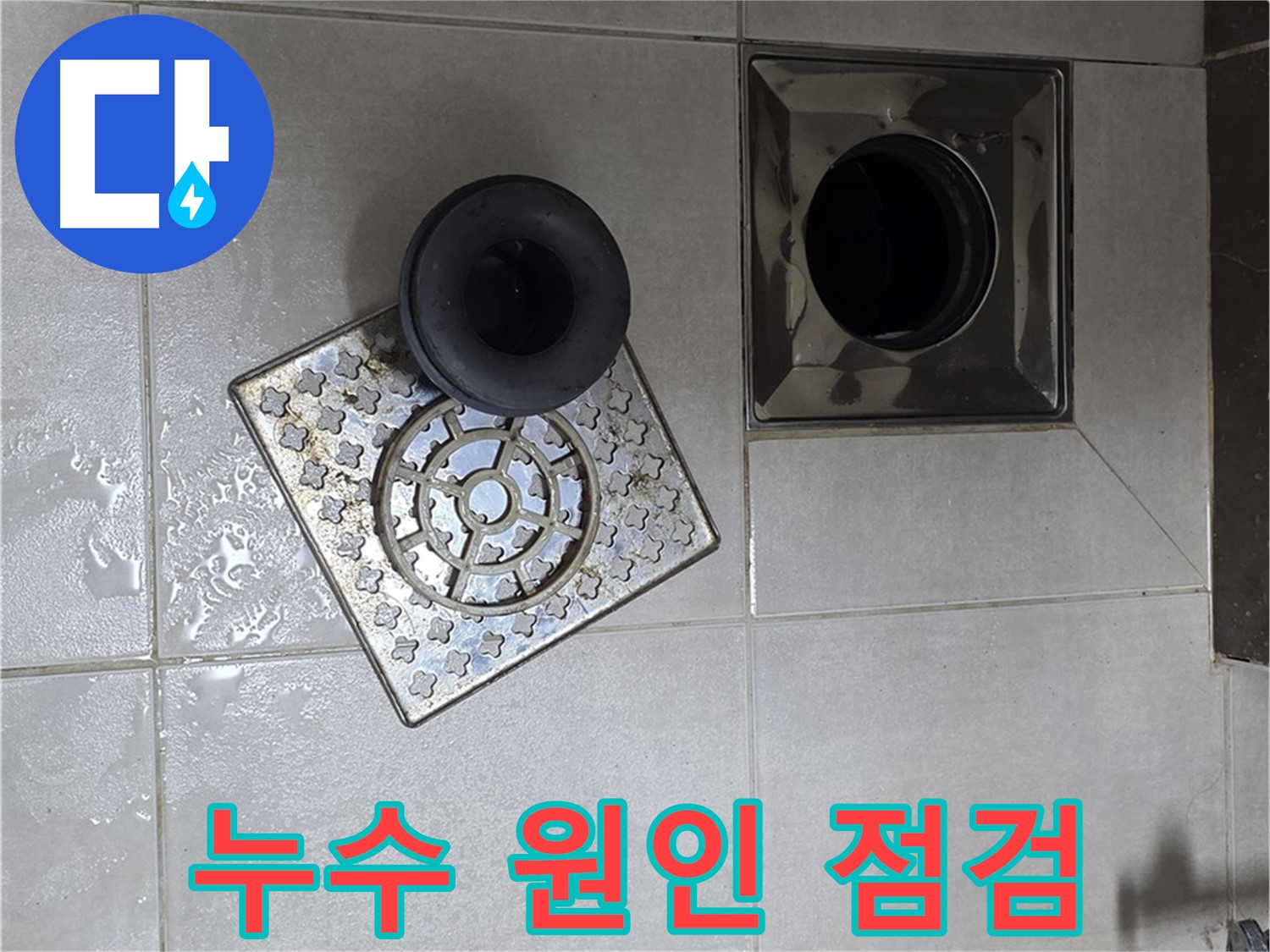 양주 옥정 율정마을 아파트 욕실 배수구 누수 원인 - 트랩 점검으로 꼼꼼하게 확인
