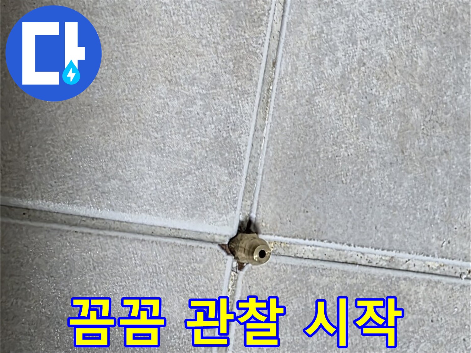 양주 옥정동 율정마을 13단지 아파트 누수 - 누수 탐지의 시작은 꼼꼼한 관찰입니다.