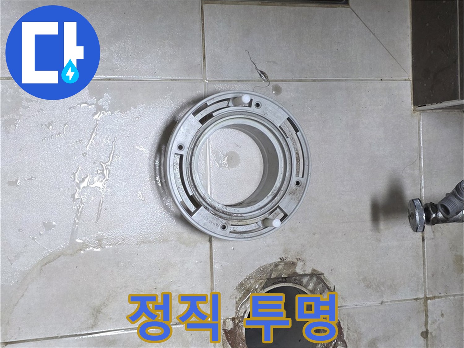 양주 옥정동 율정마을 아파트 변기 하수구 누수 - 정직한 견적, 투명한 시공 약속