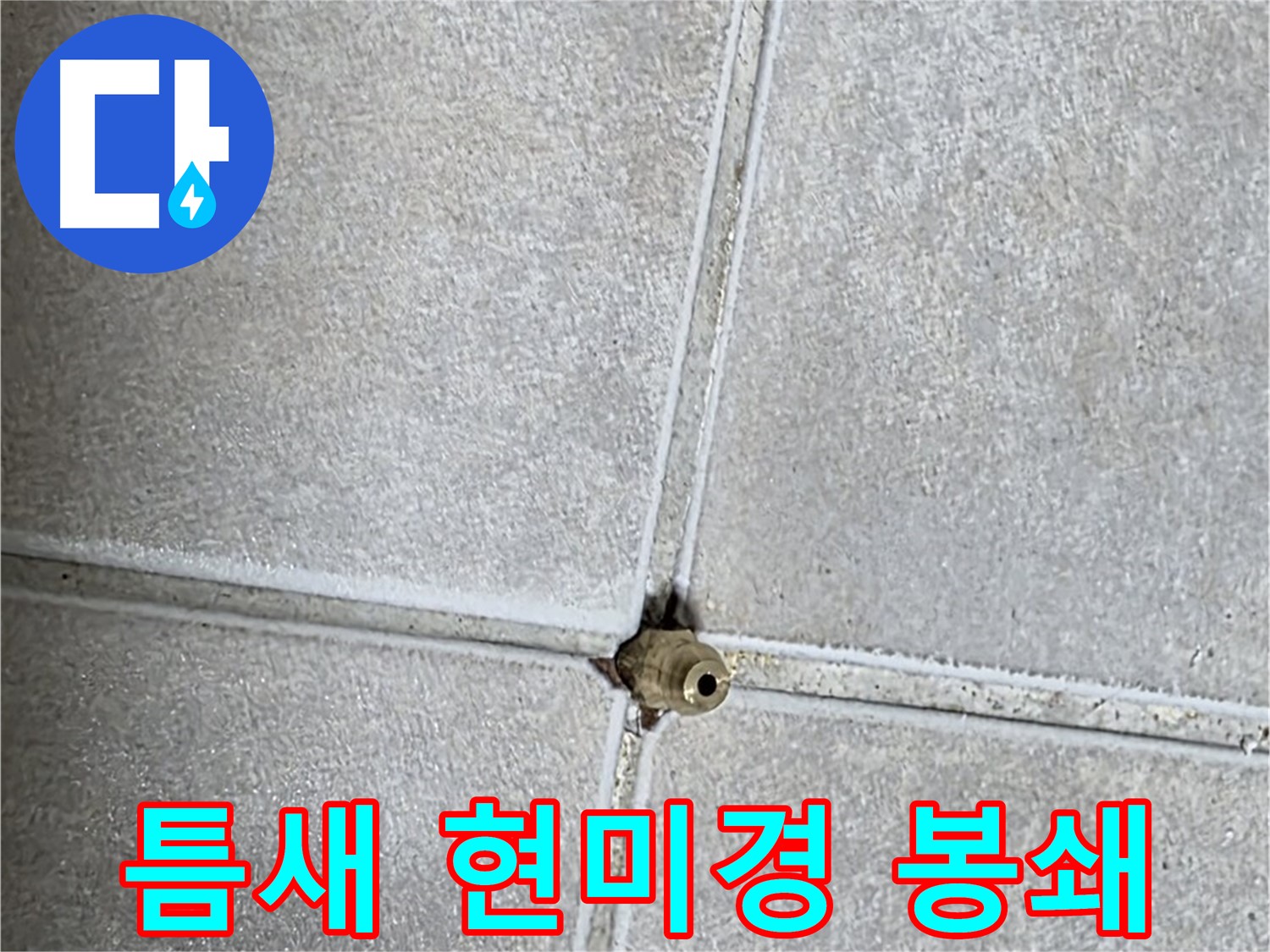 옥정 율정마을 아파트 누수 - 타일 틈새, 현미경으로 보듯 꼼꼼하게 점검하여 누수를 원천 봉쇄합니다!