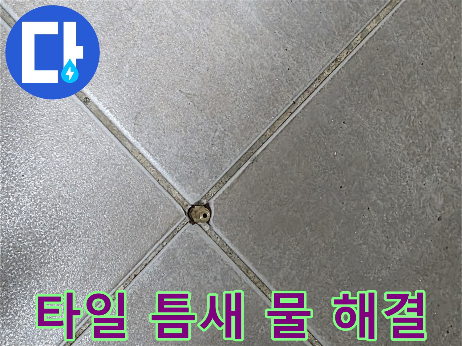 옥정 율정마을 아파트 타일 틈새 물 - 누수 전문가가 정확하게 진단하고 해결해 드립니다.