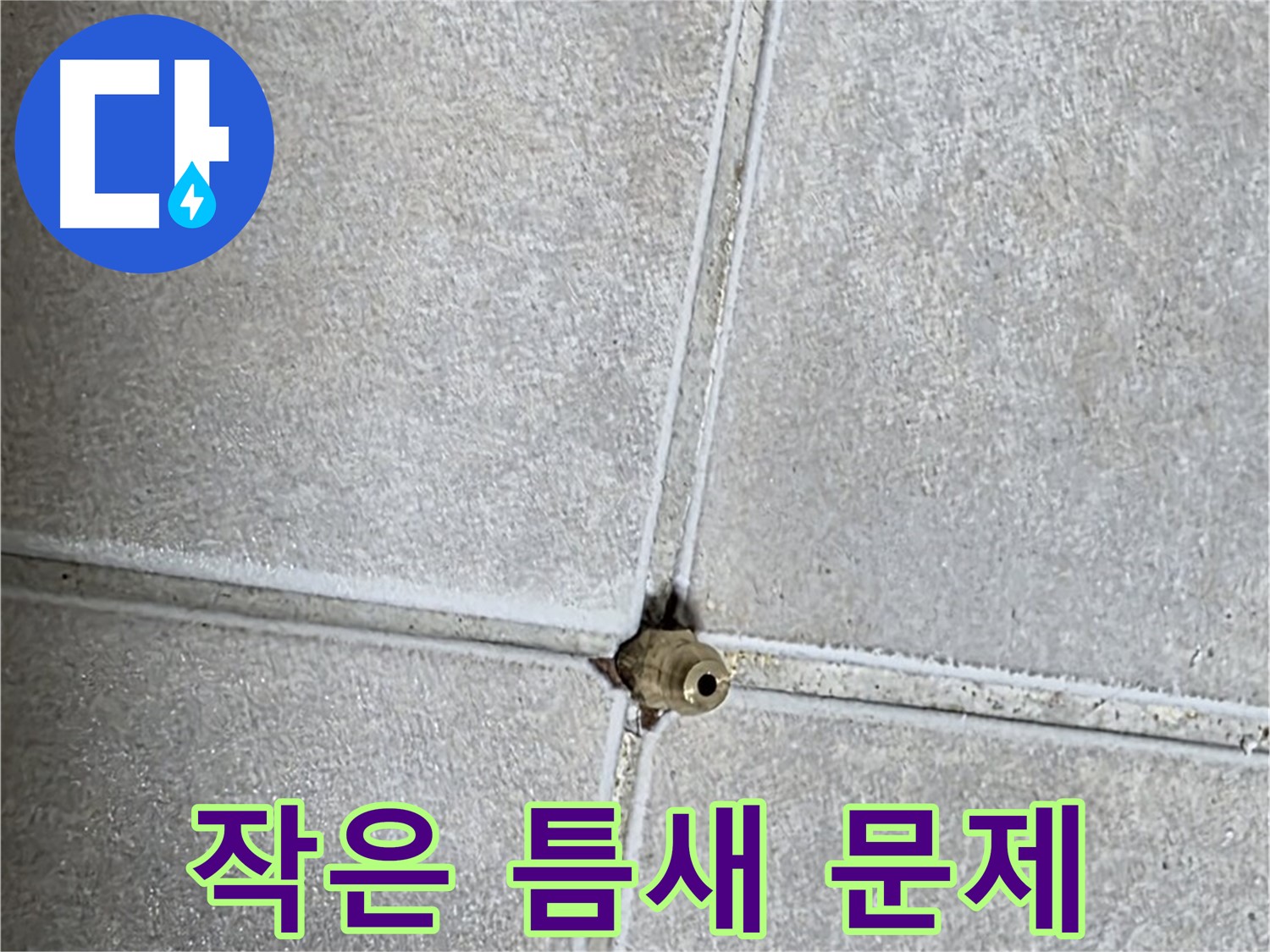 옥정 율정마을 아파트 화장실 타일 누수 - 작은 틈새가 큰 문제로 이어질 수 있습니다.