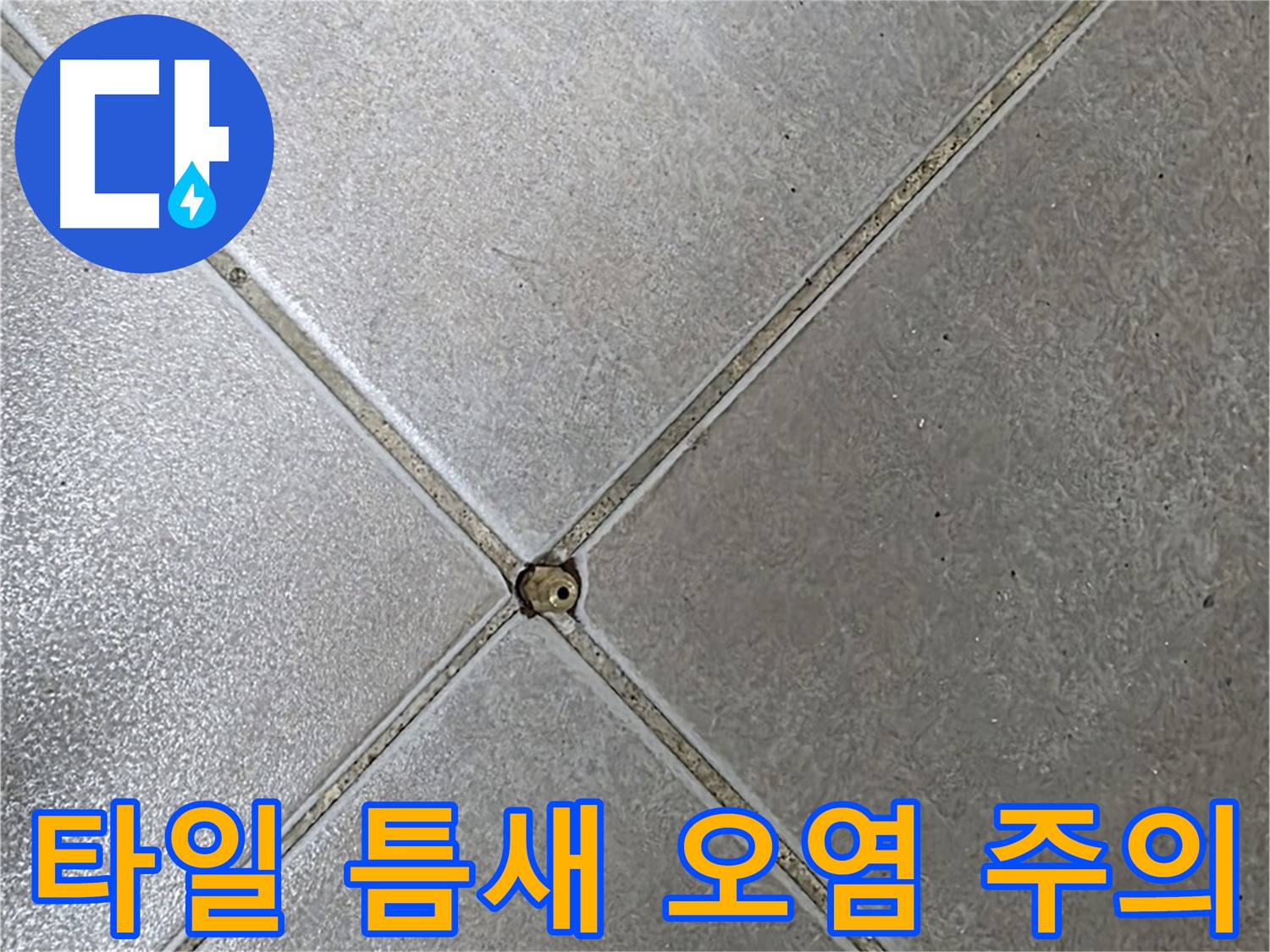옥정동 율정마을 아파트 타일 틈새 - 오염을 그냥 지나치지 마세요.