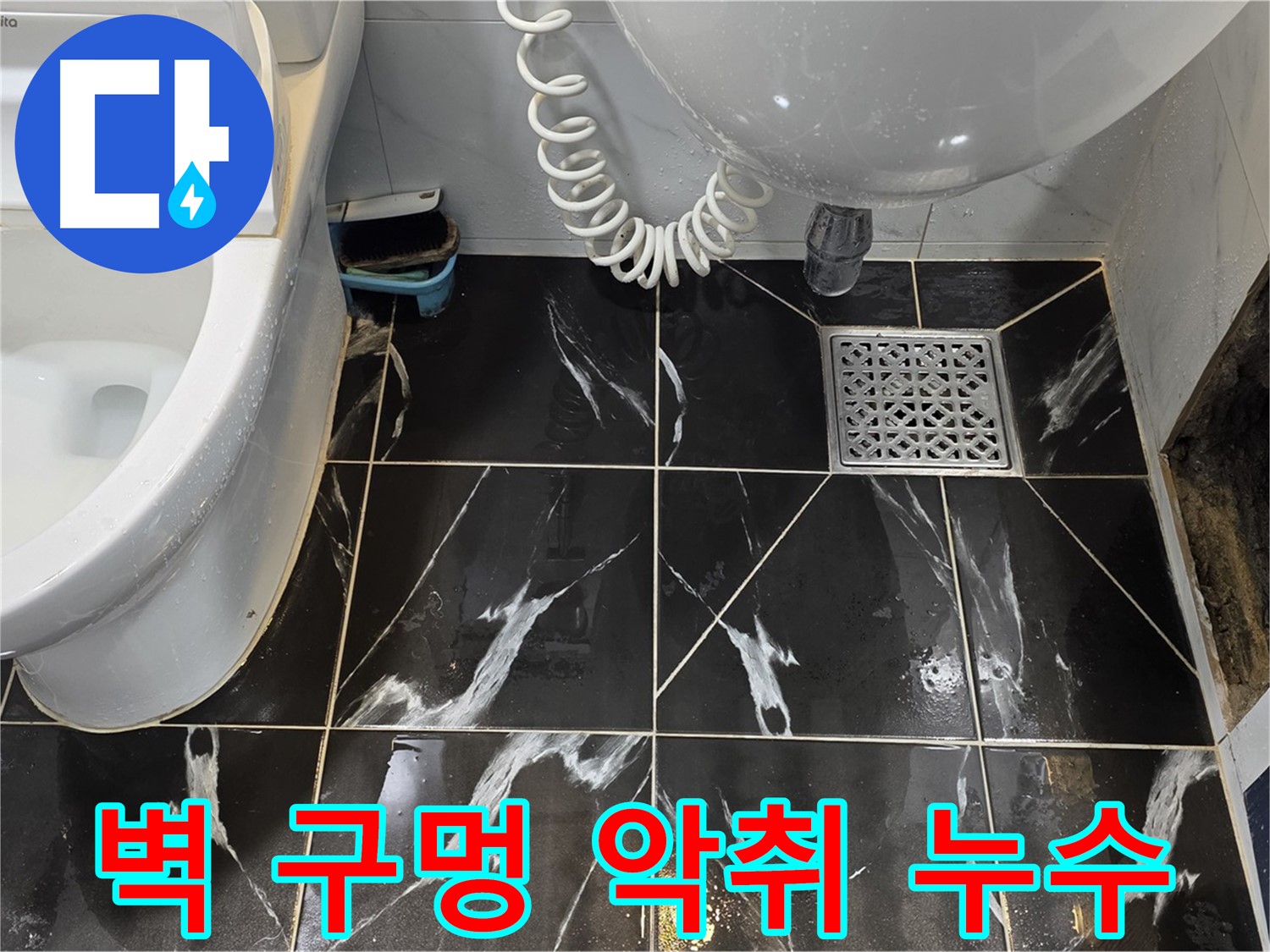 서울시 노원구 현대5차 욕실 벽 구멍 - 심한 악취 동반