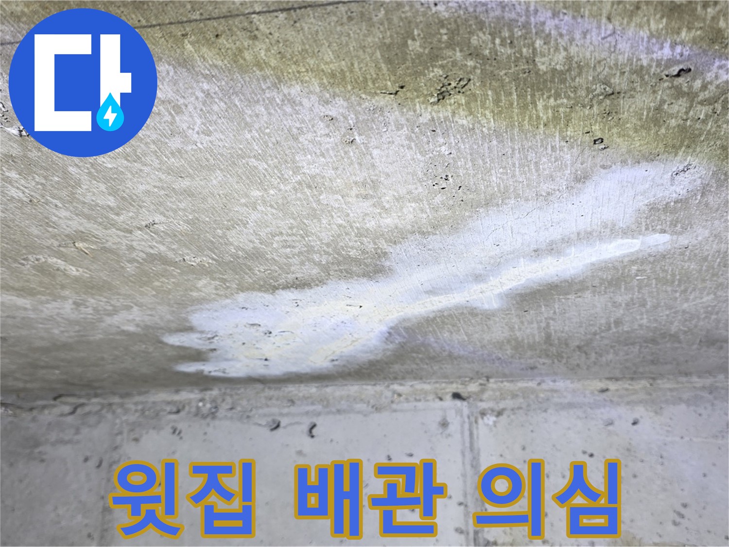 중계동 현대5차 211동 천장 누수 - 윗집 배관 문제 의심 - 원인 조사