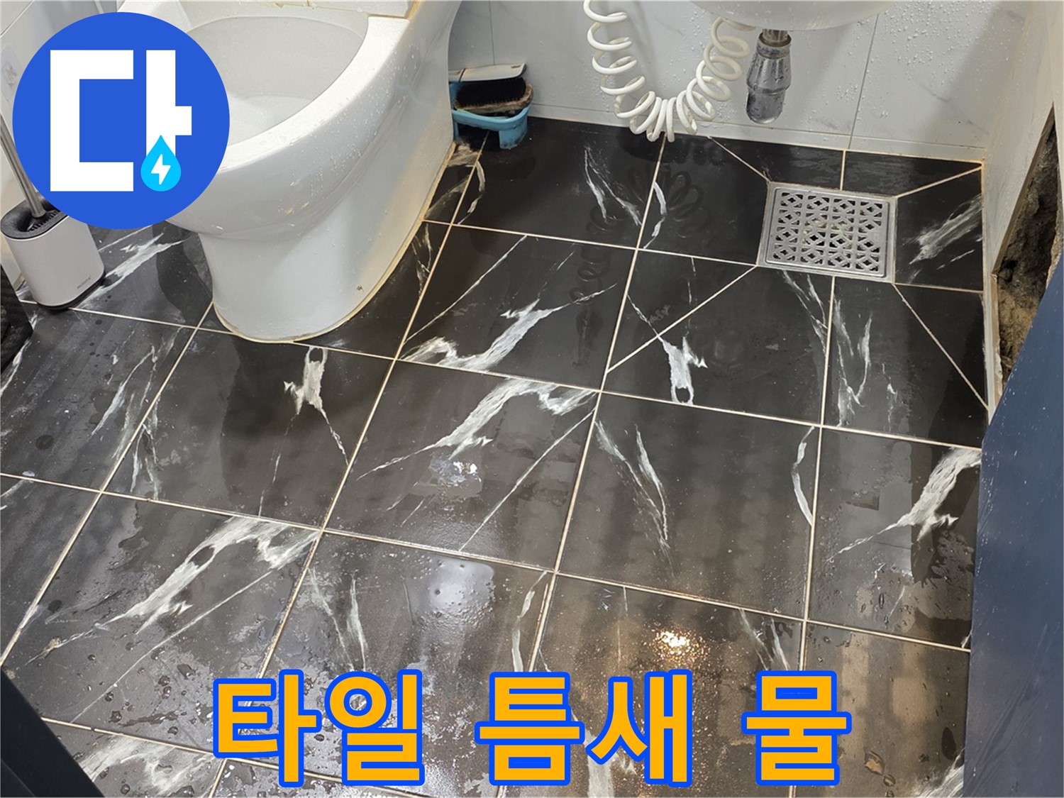 중계동 현대5차 아파트 화장실 타일 틈새 물 - 꼼꼼한 점검으로 누수 원인을 찾아 해결했습니다.