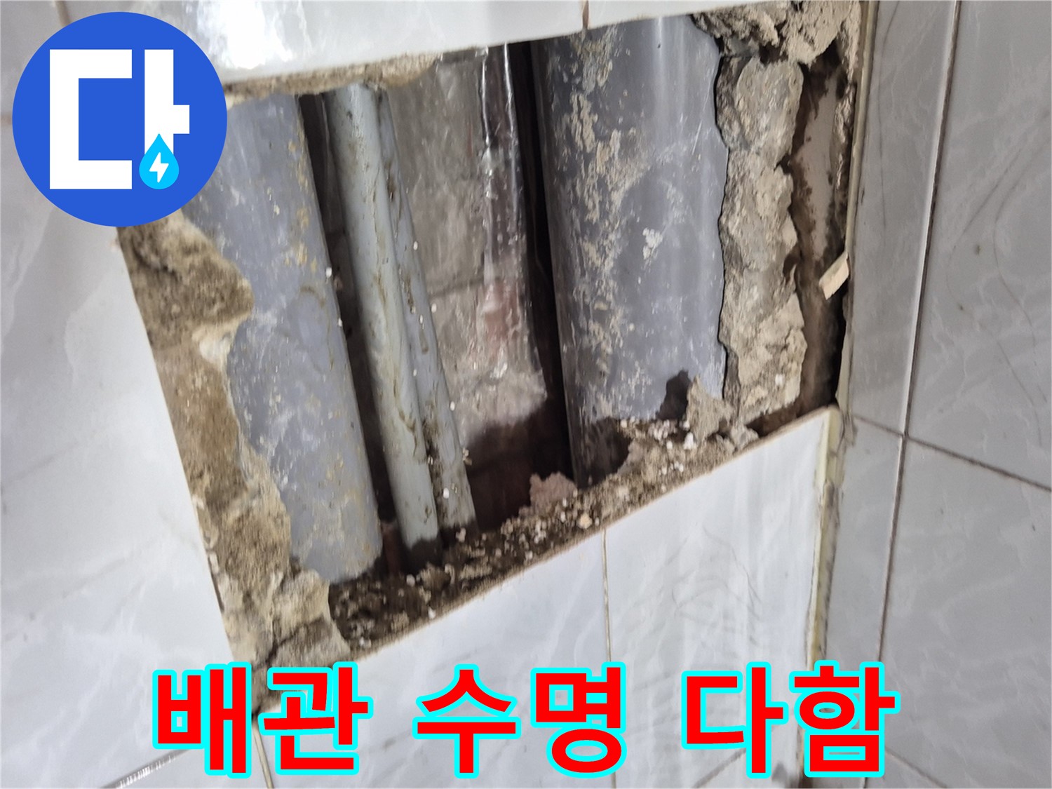 창동 배관 누수 - 낡은 배관, 곰팡이와 함께 수명을 다했네요...